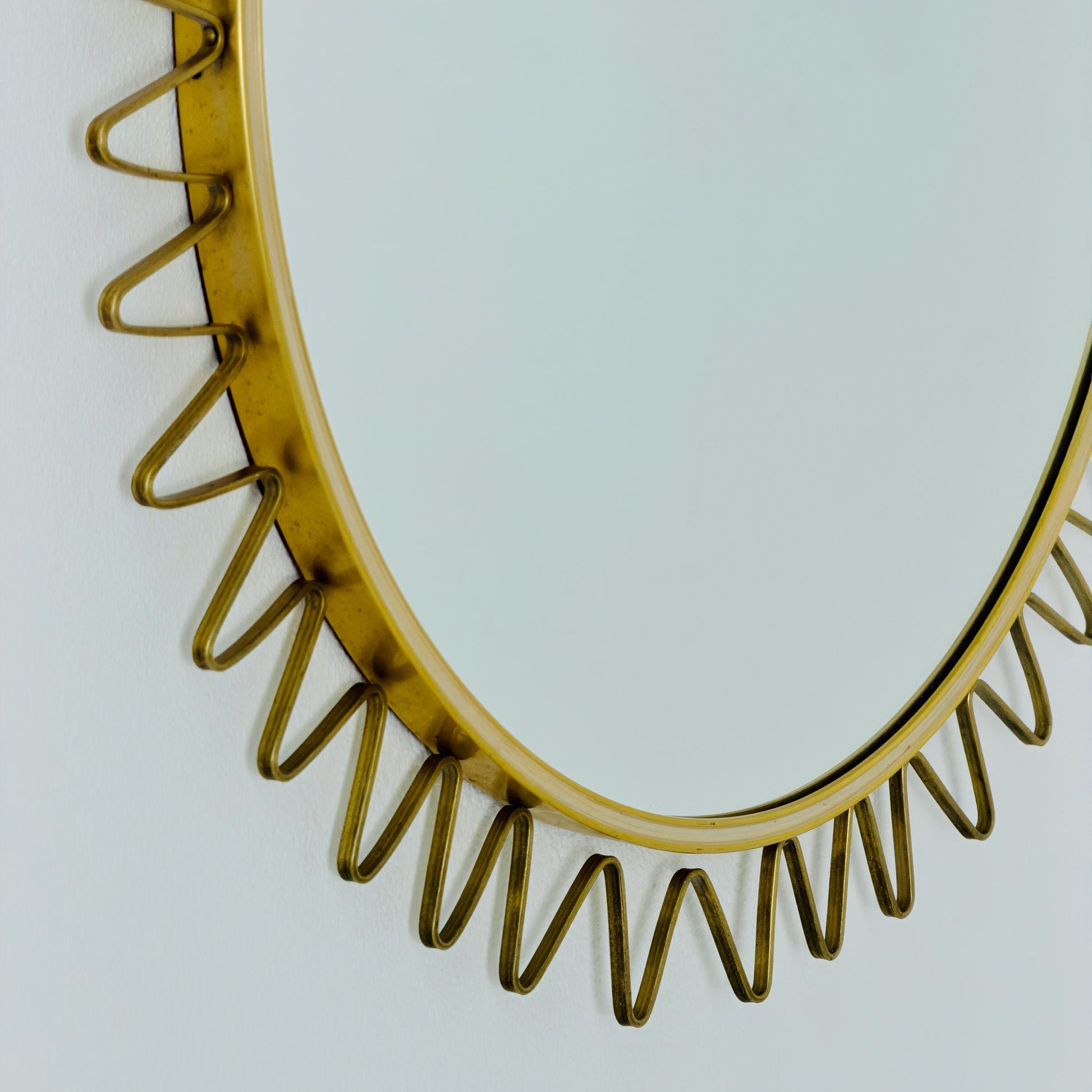 Mid-Century Modern Sunburst Wall Mirror, Germany 1960s