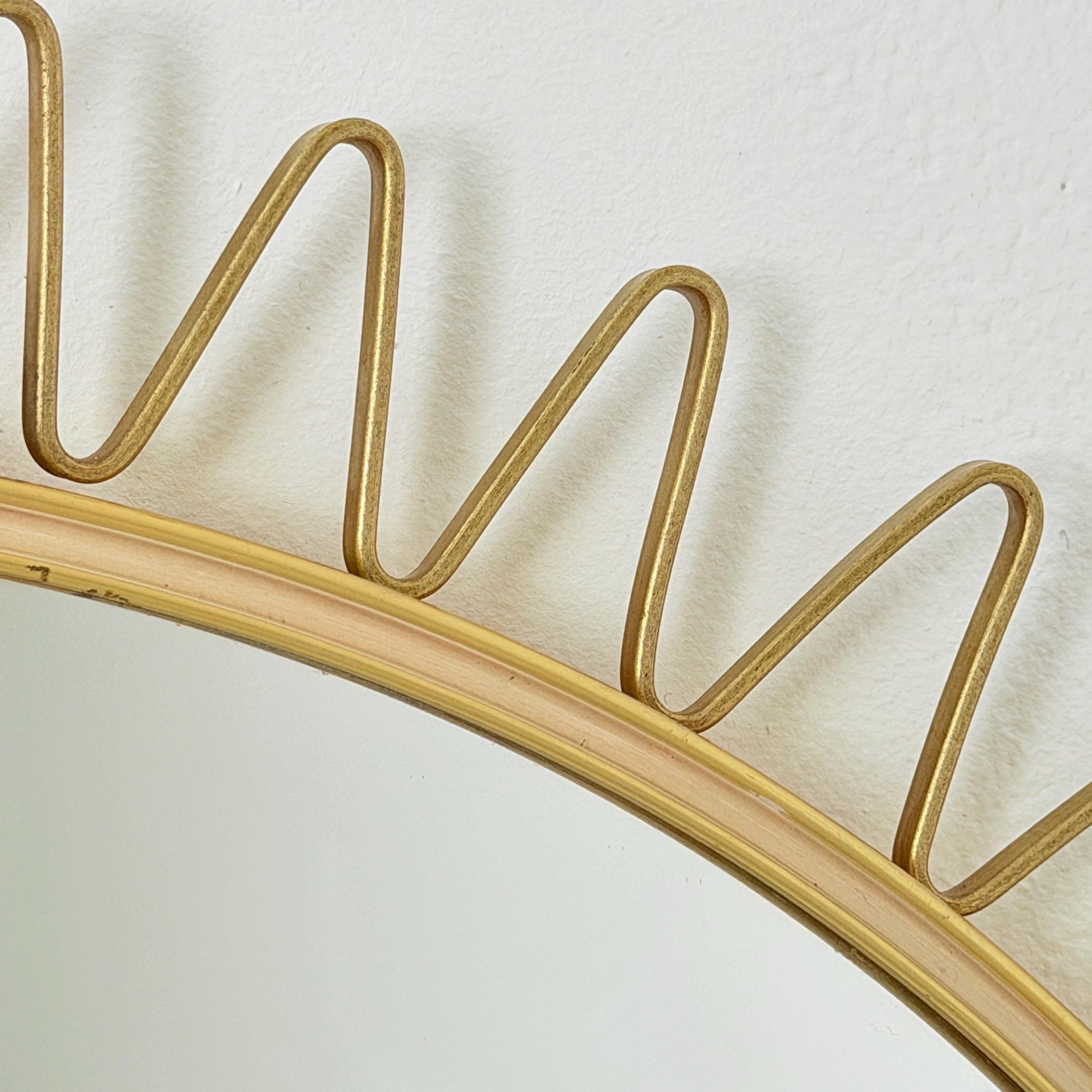 Mid-Century Modern Sunburst Wall Mirror, Germany 1960s
