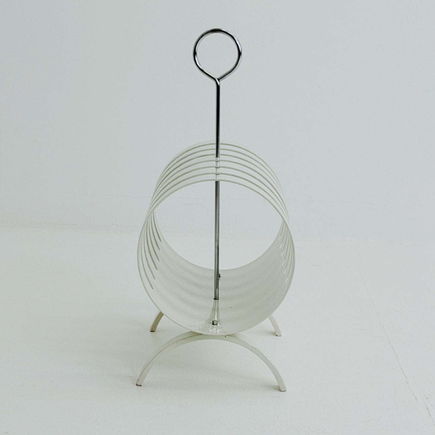 Mid Century Space Age Magazine & Vinyl Record Rack by Opal Kleinmöbel, Germany 1970s
