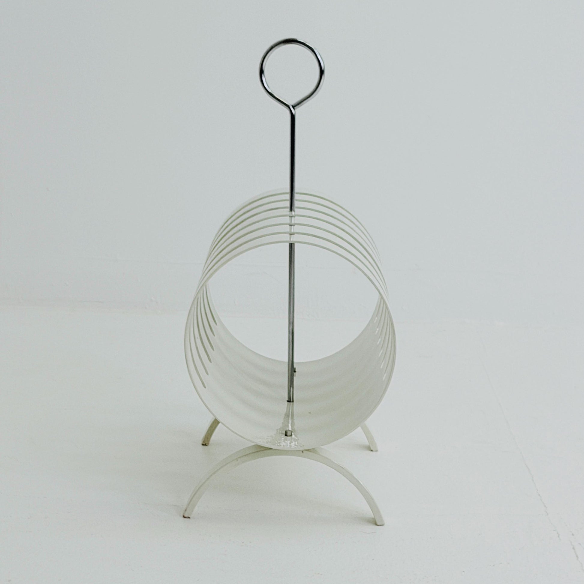 Mid Century Space Age Magazine & Vinyl Record Rack by Opal Kleinmöbel, Germany 1970s