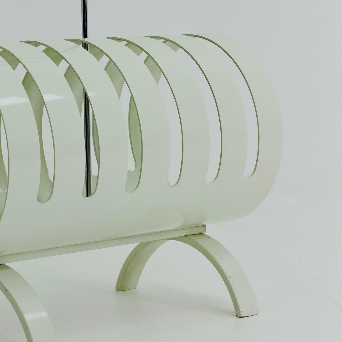 Mid Century Space Age Magazine & Vinyl Record Rack by Opal Kleinmöbel, Germany 1970s