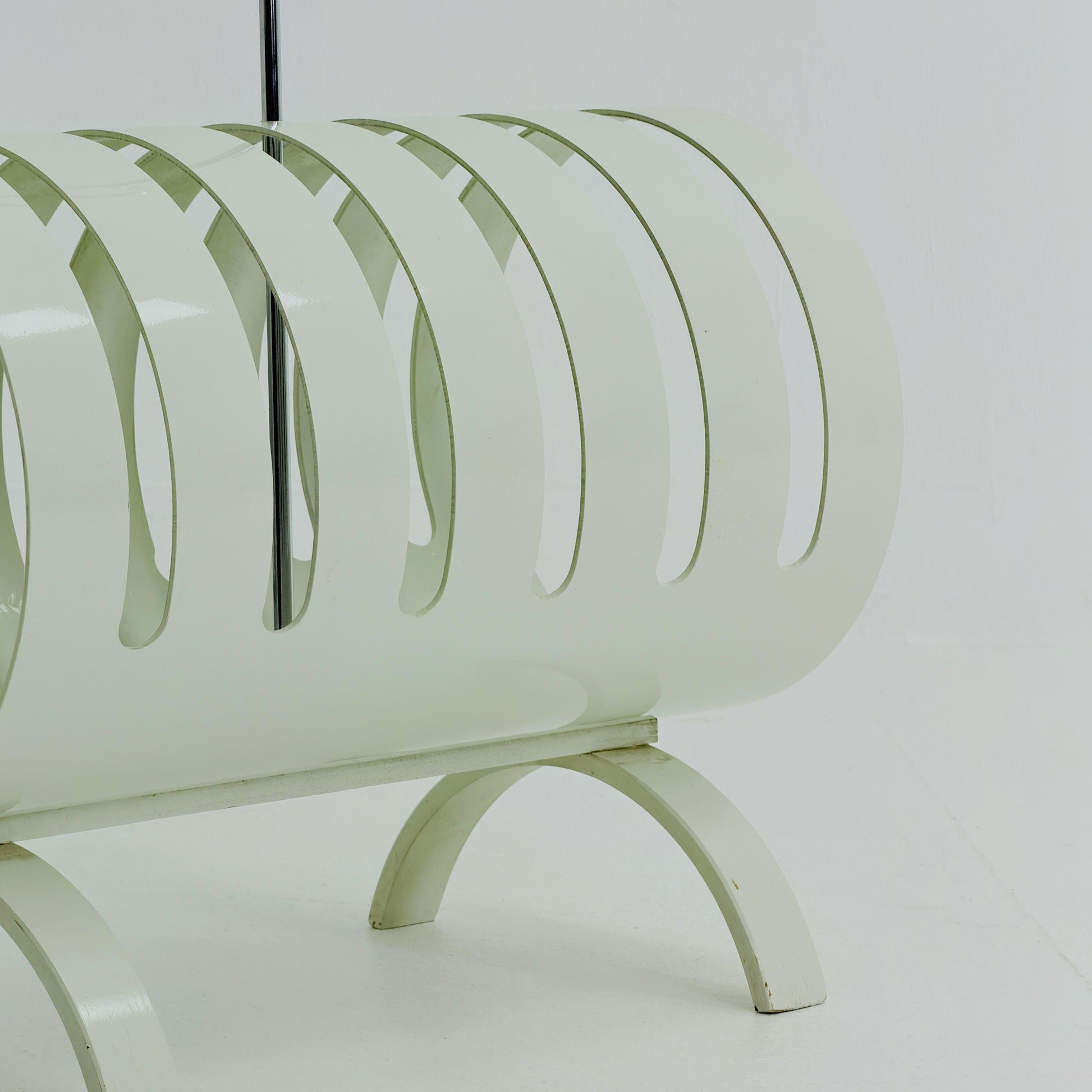 Mid Century Space Age Magazine & Vinyl Record Rack by Opal Kleinmöbel, Germany 1970s