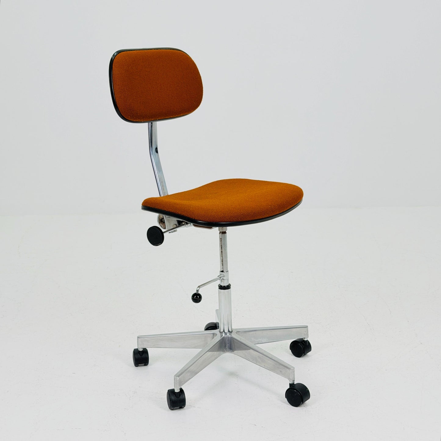Mid century Space age swivel office chair by neudörfler Germany 1970s