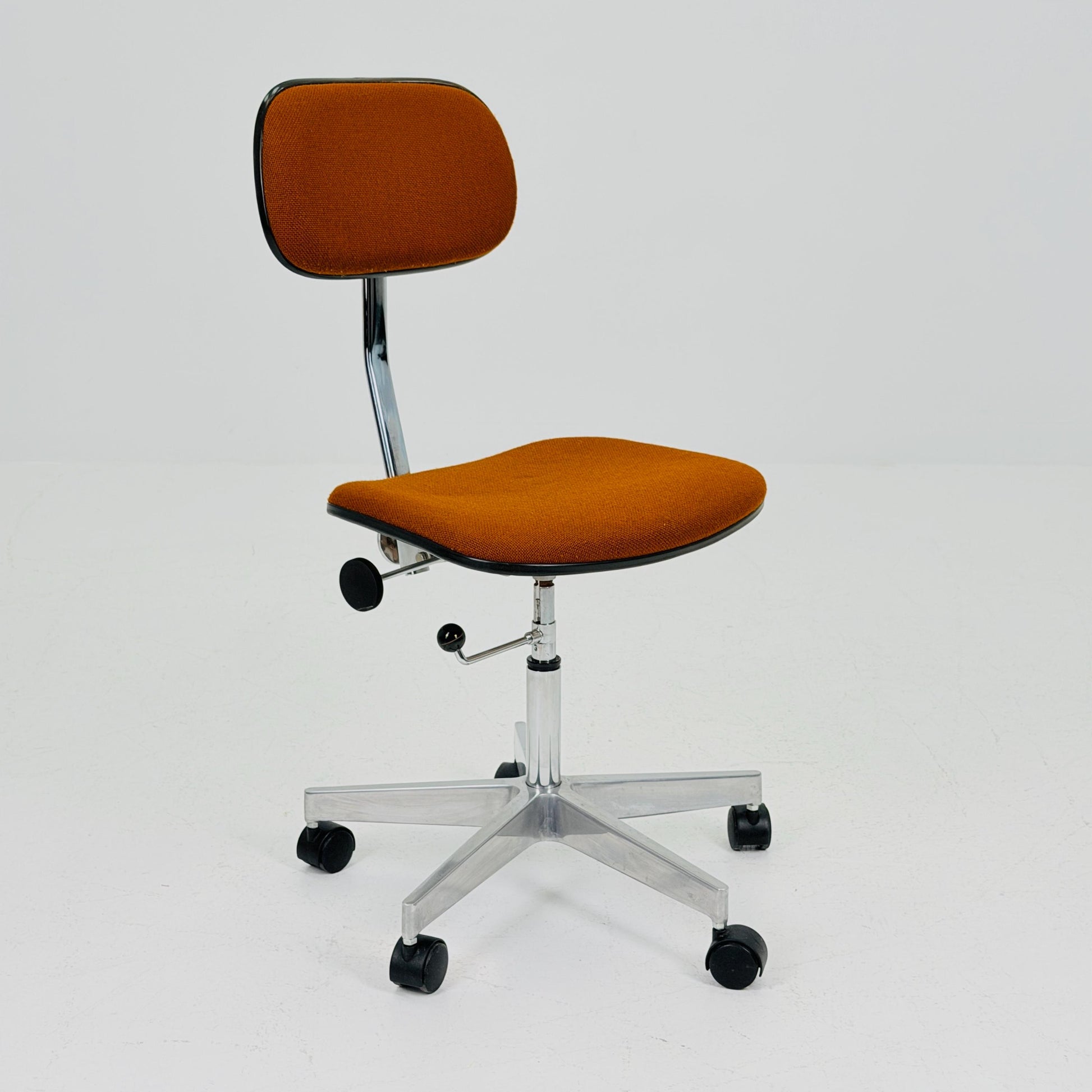 Mid century Space age swivel office chair by neudörfler Germany 1970s