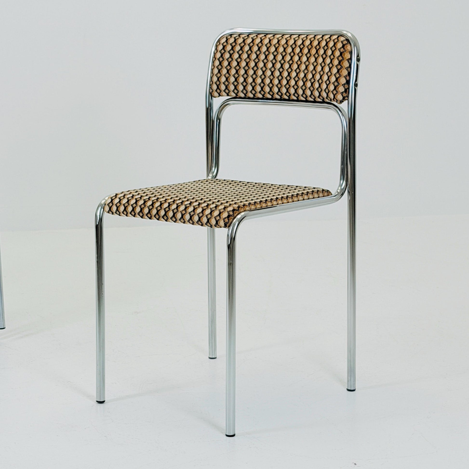 set of 4 mid century Bauhaus dining chairs by 1980s Germany