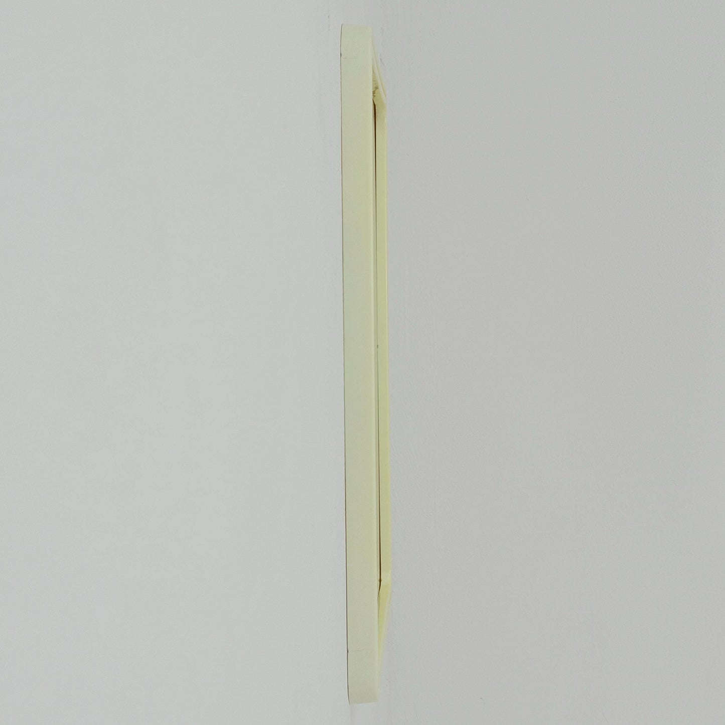 Mid century large Space age beige /white plastic wall mirror 1970s Germany