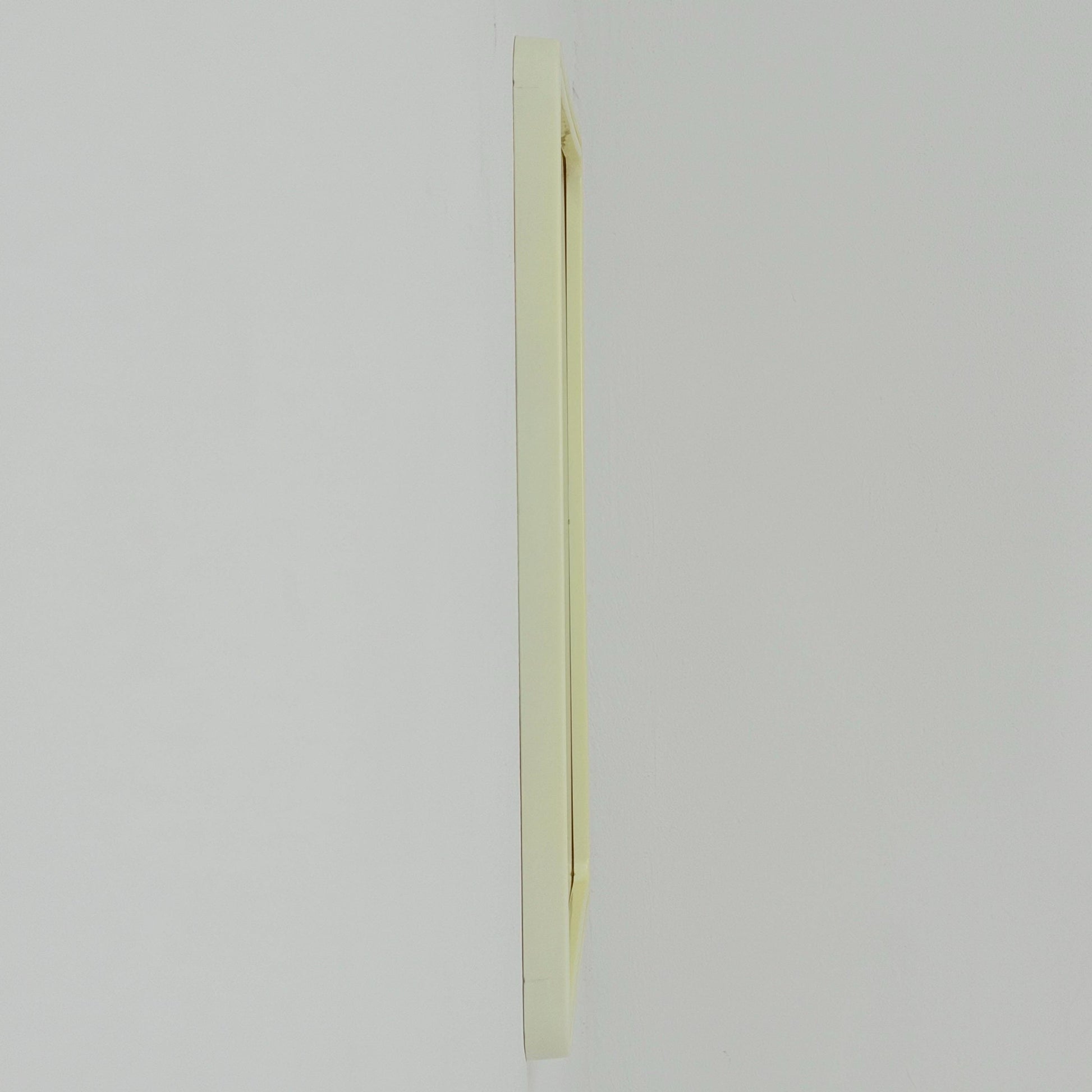 Mid century large Space age beige /white plastic wall mirror 1970s Germany