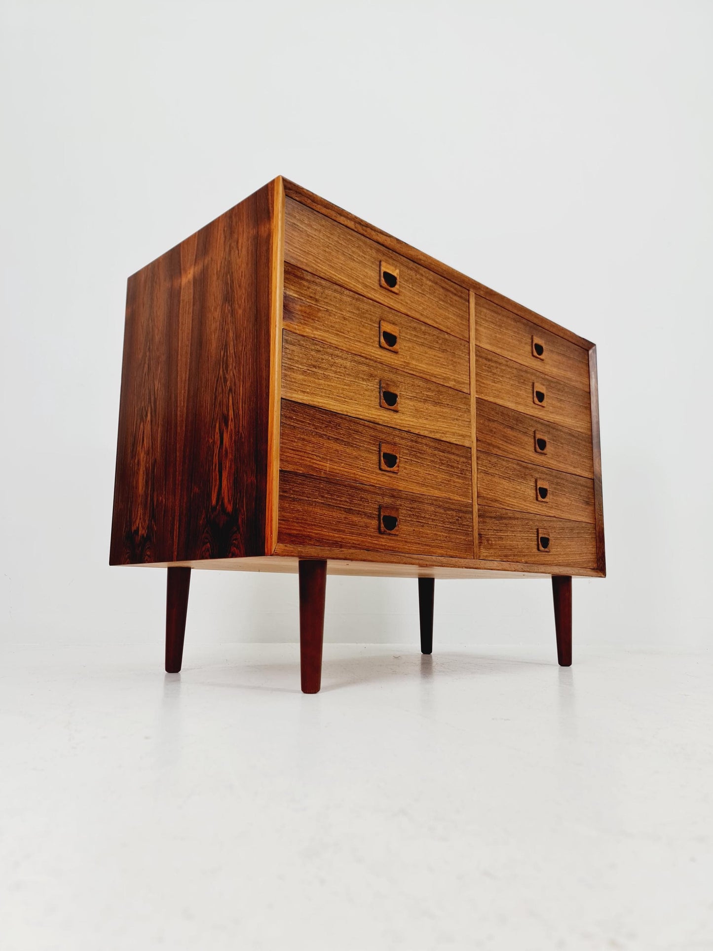 Midcentury danish design chest of drawers / drawer dresser /6 drawers cabinet BY Brouers 1960s