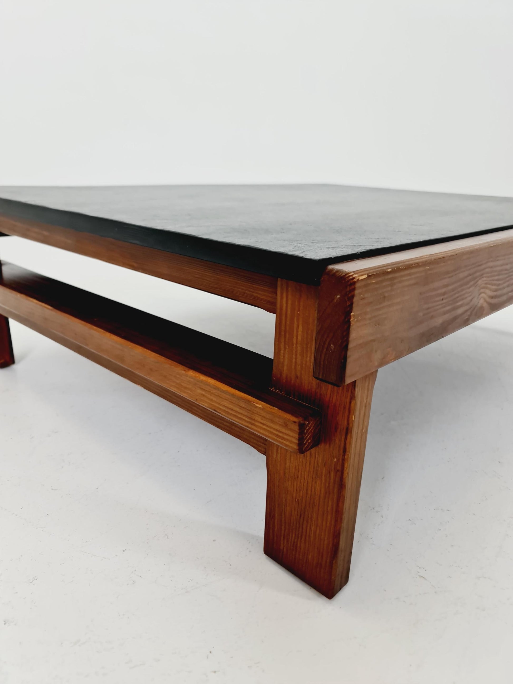 Vintage mid century granite /natural stone coffe table By Carl Straub Germany , 1960s