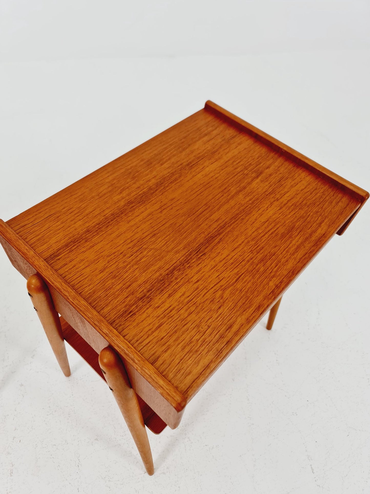 Pair of Swedish Midcentury Teak Vintage Side table/ Bedside table/ Night stand by Carlström & Co, 1960s
