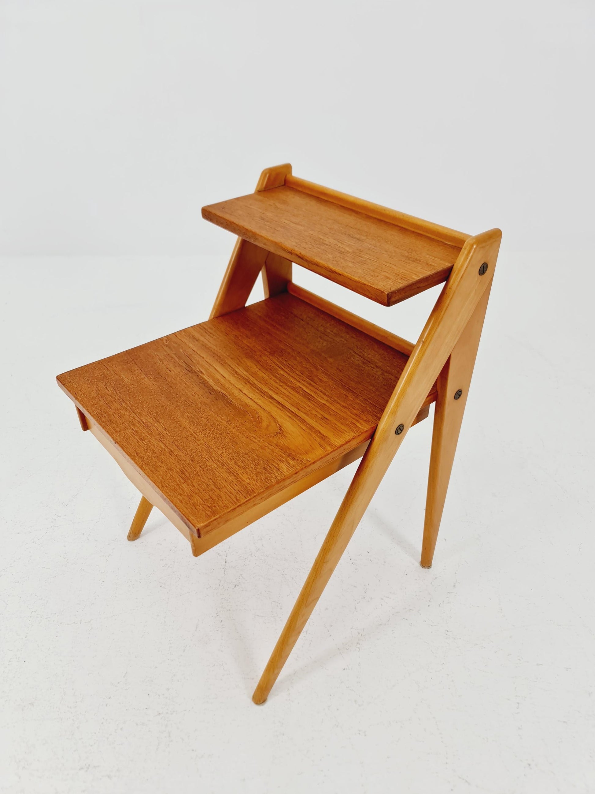 Mid century Scandinavian teak side table / bedside table By Yngve Ekstöm 1960s