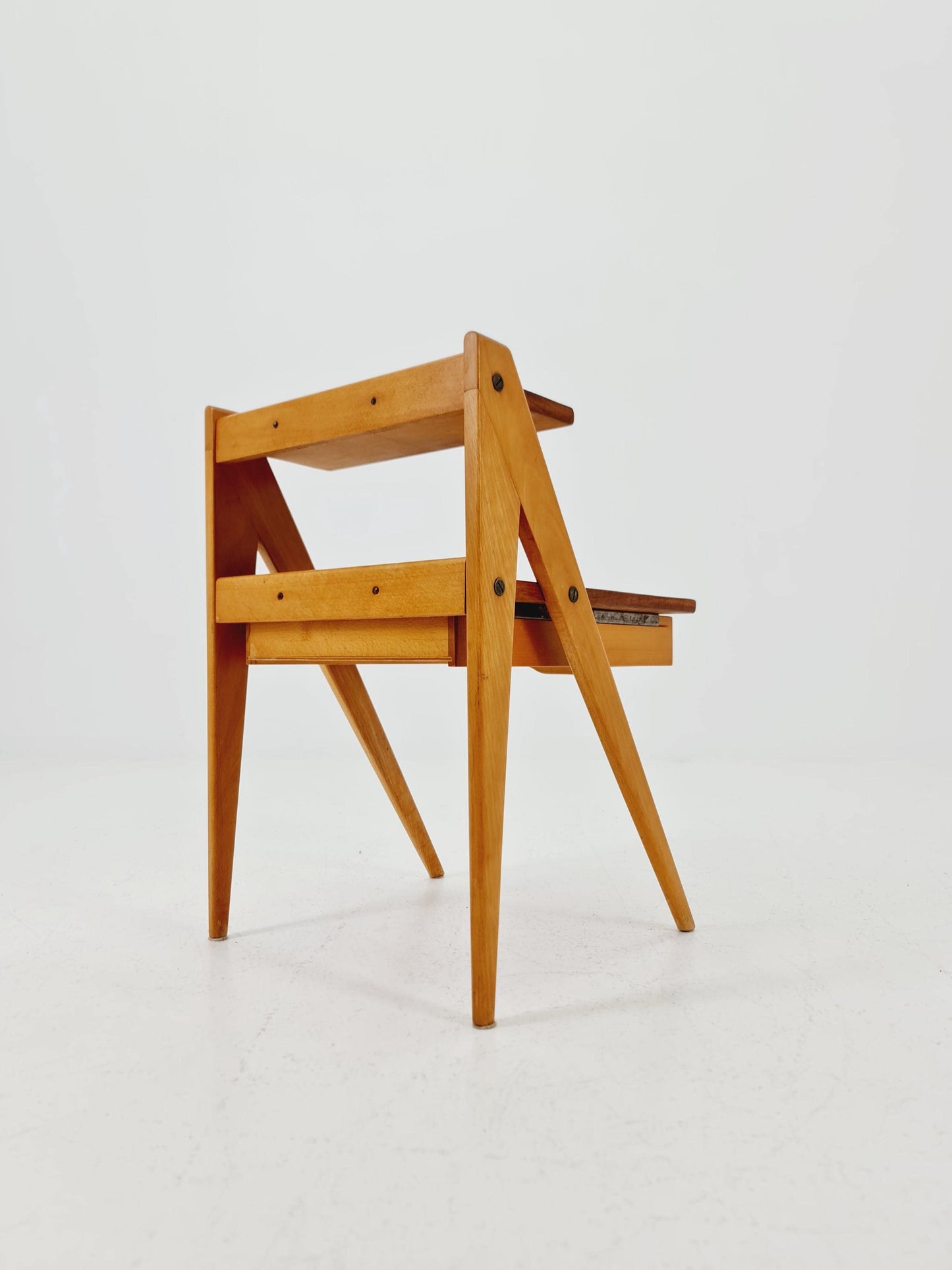 Mid century Scandinavian teak side table / bedside table By Yngve Ekstöm 1960s