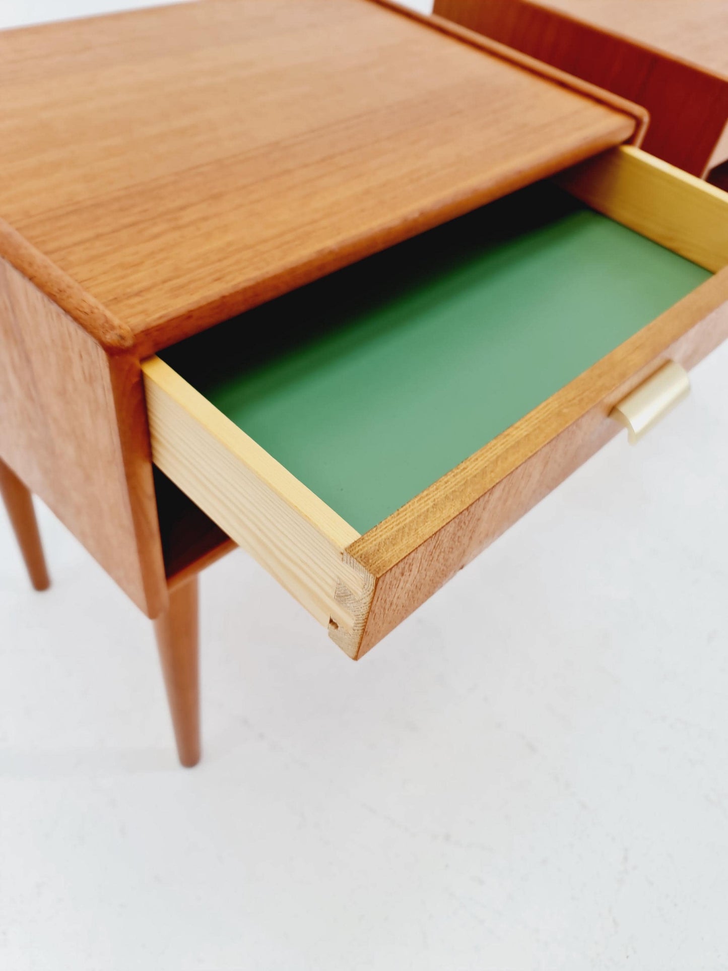 Mid century Danish teak side tables/ Bedside tables/ Nightstands, Denmark, 1960s, set of 2