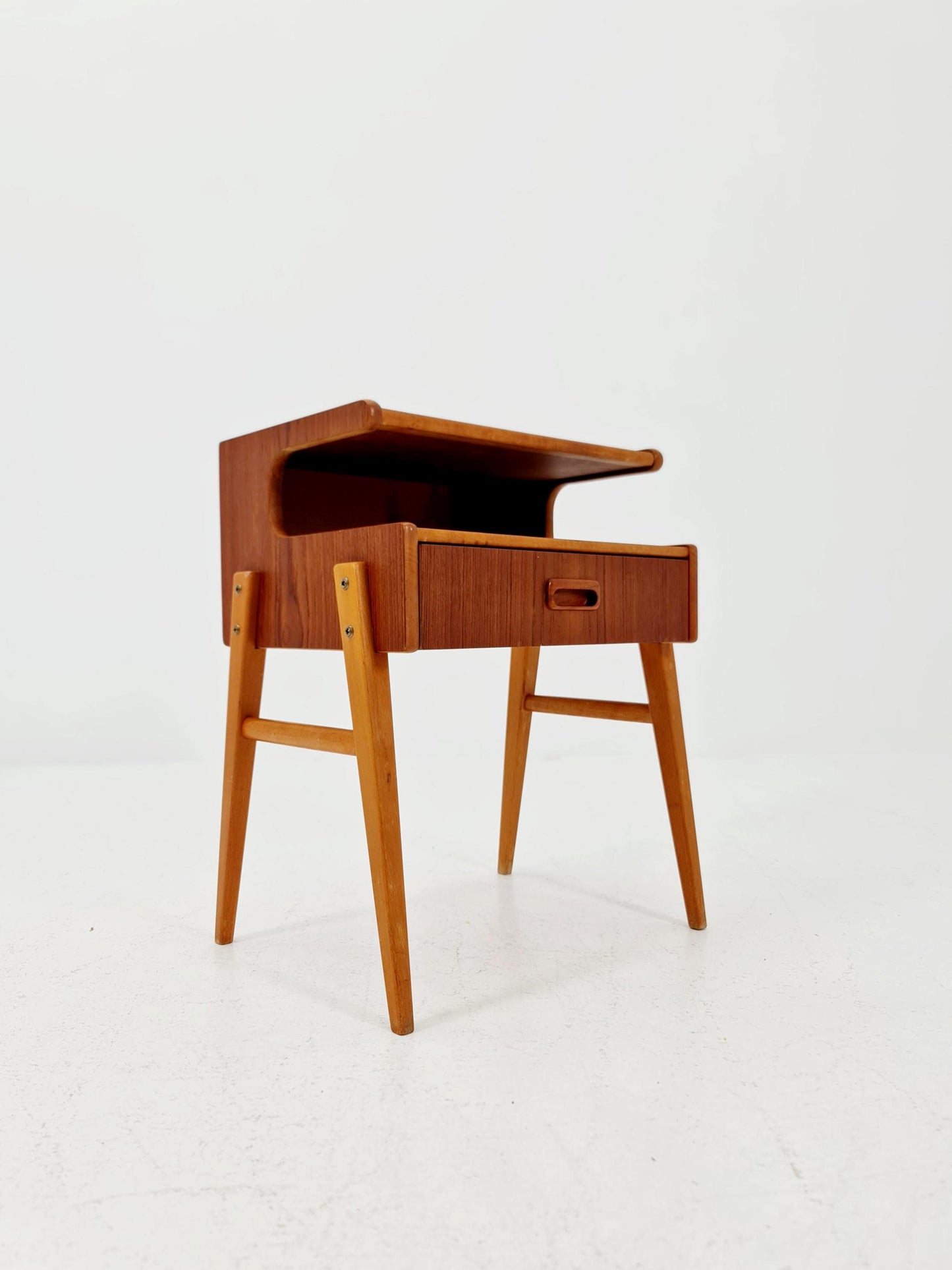 Midcentury Carlström & Co Teak Vintage Side table/ Bedside table/ Night stand straight from the sixties