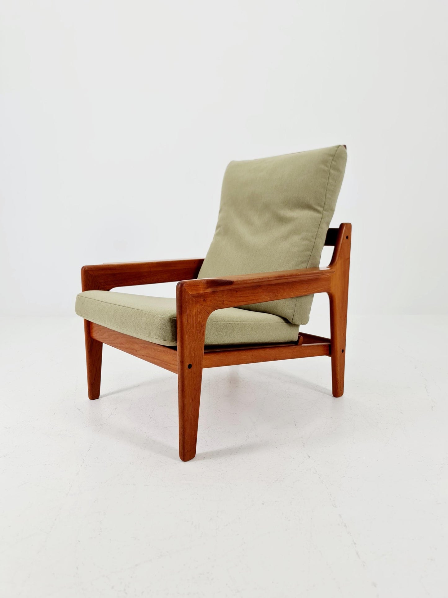 Mid century teak easy lounge chair by Arne Wahl Iversen for Komfort , 1960s