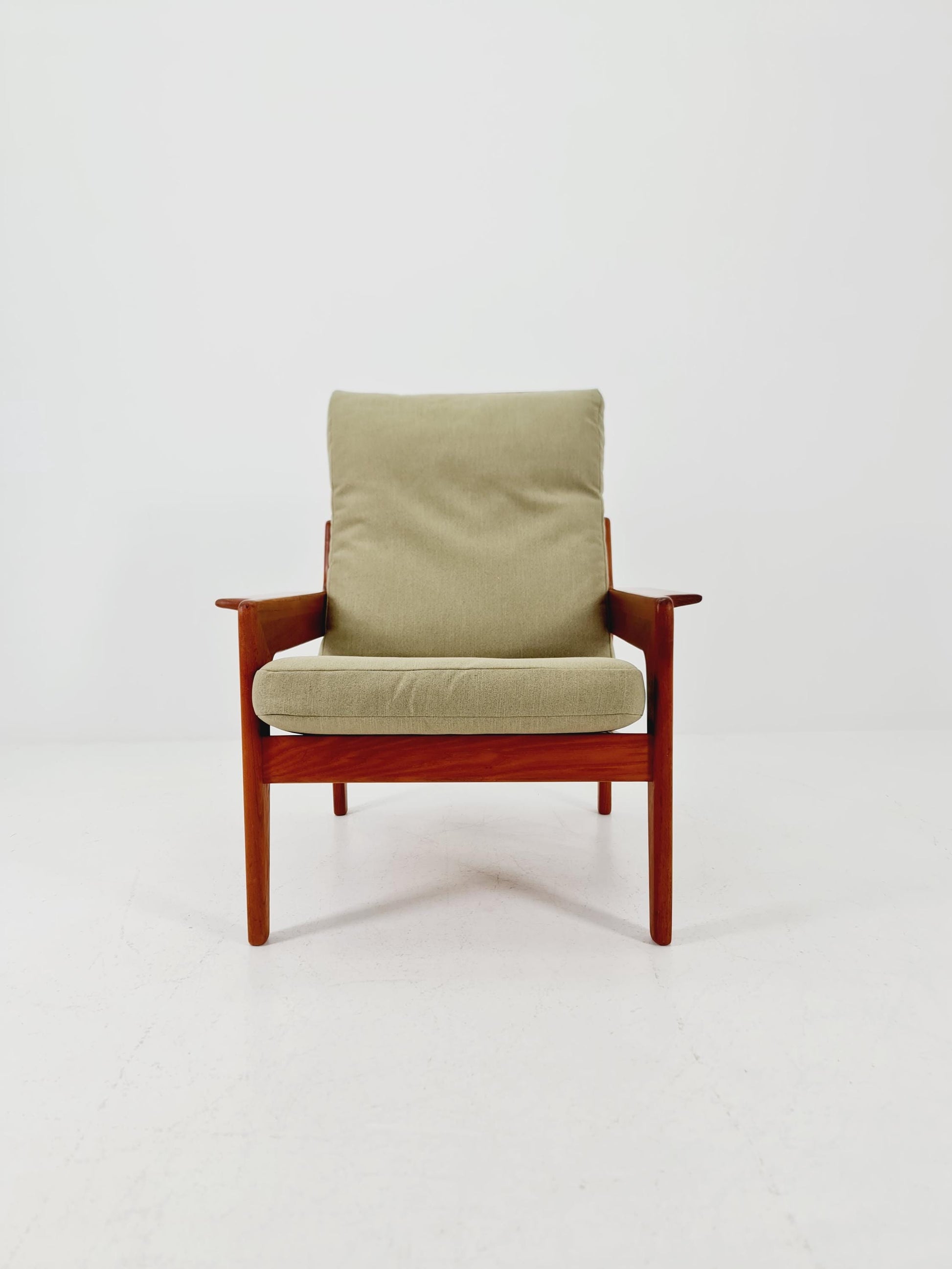 Mid century teak easy lounge chair by Arne Wahl Iversen for Komfort , 1960s