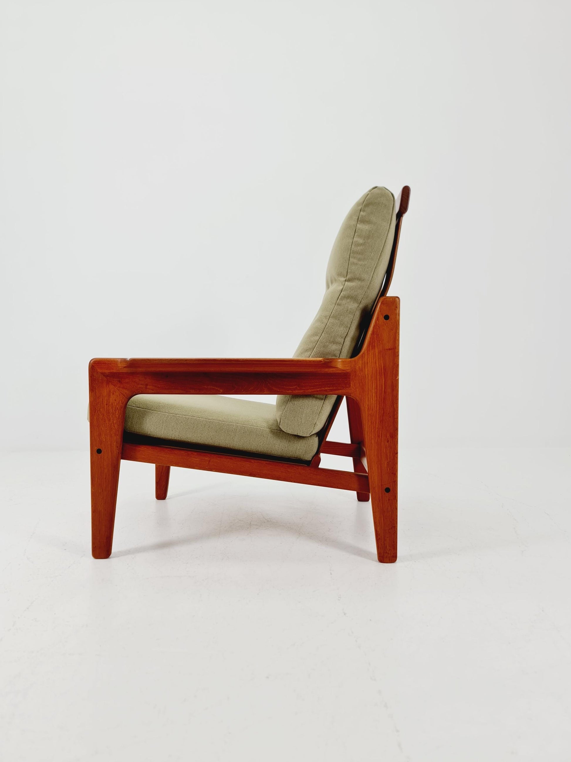 Mid century teak easy lounge chair by Arne Wahl Iversen for Komfort , 1960s