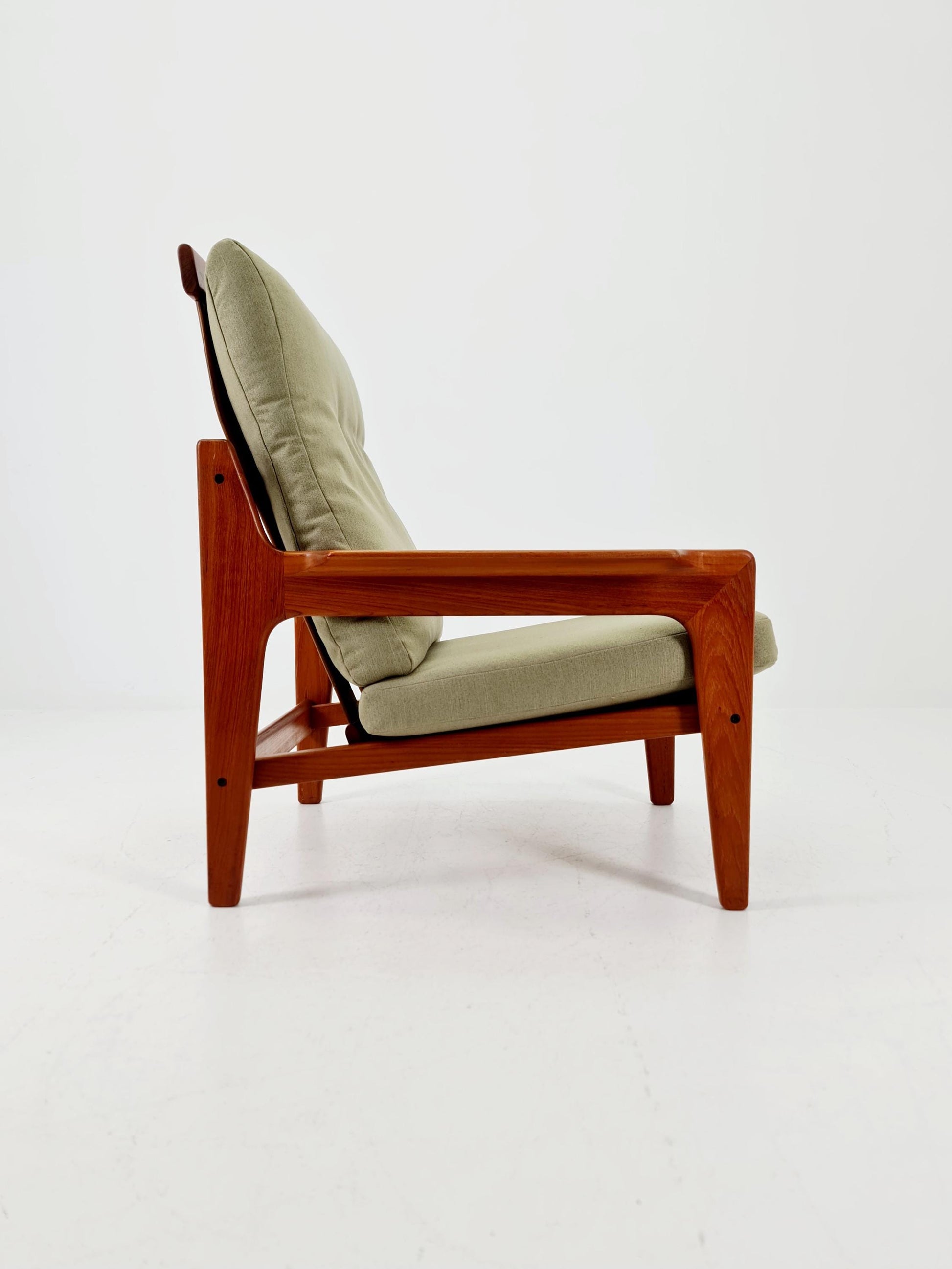 Mid century teak easy lounge chair by Arne Wahl Iversen for Komfort , 1960s