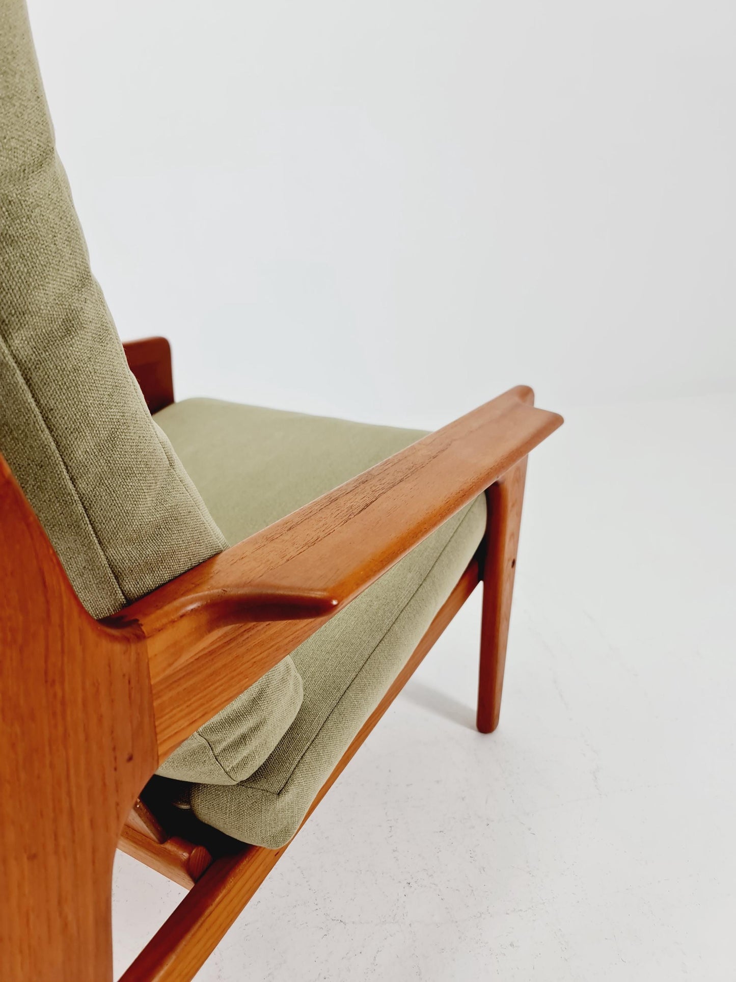 Mid century teak easy lounge chair by Arne Wahl Iversen for Komfort , 1960s