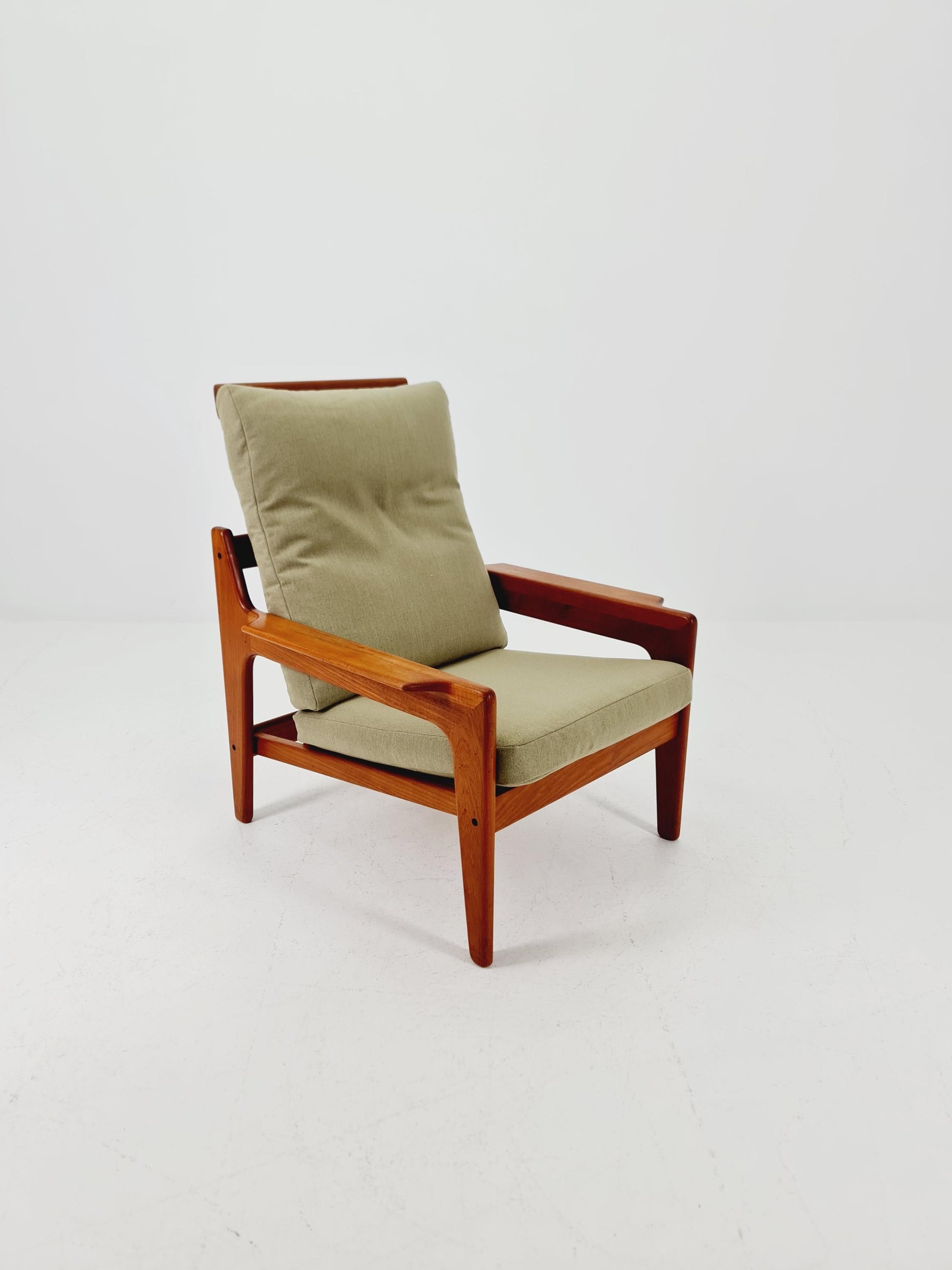 Mid century teak easy lounge chair by Arne Wahl Iversen for Komfort , 1960s