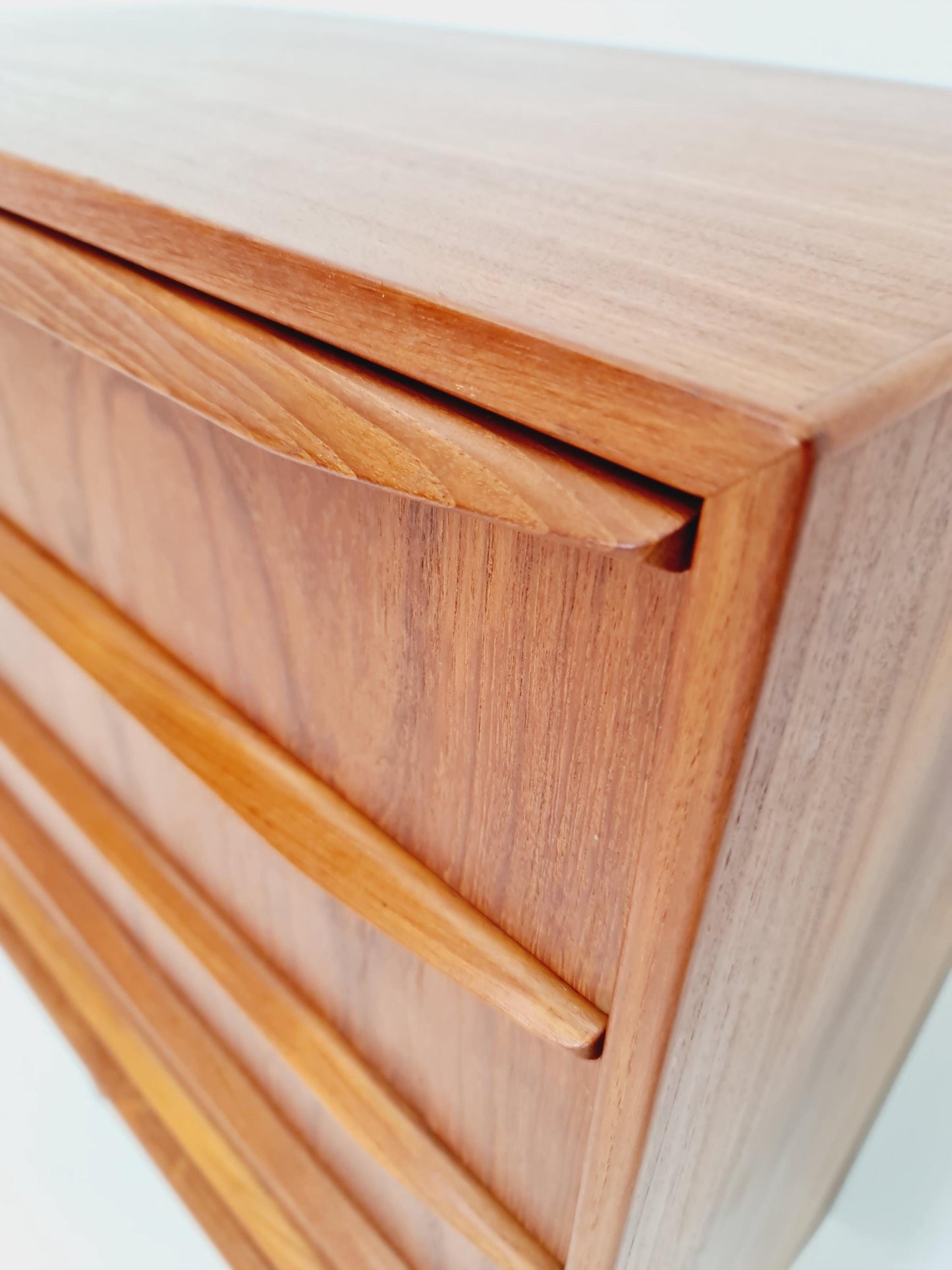 Midcentury danish design chest of drawers tallboy By Tylvad Hansen 1960s