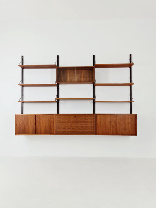 Mid century Danish walnut Wall Unit by Poul Cadovius for Cado, Denmark, 1960s