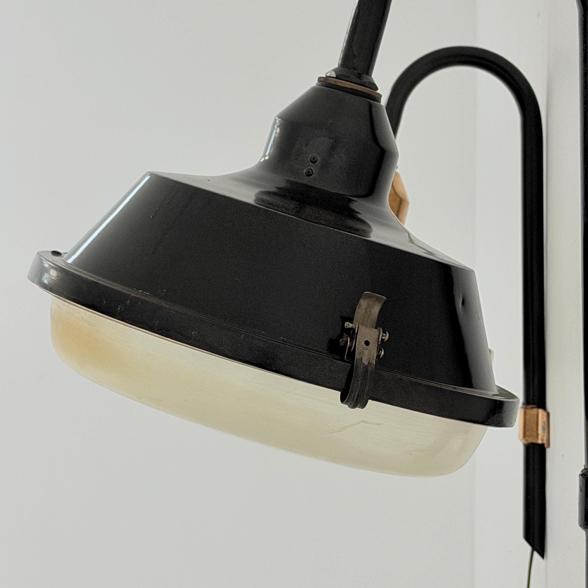 Mid Century Bauhaus Industrial Wall Lamp Hungary 1970s