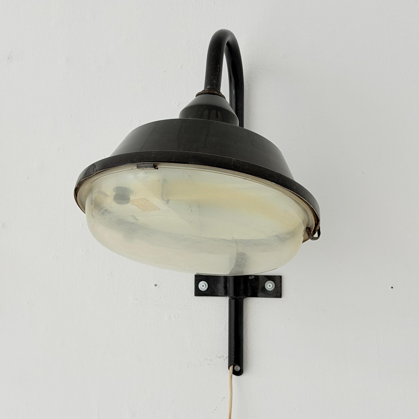 Mid Century Bauhaus Industrial Wall Lamp Hungary 1970s