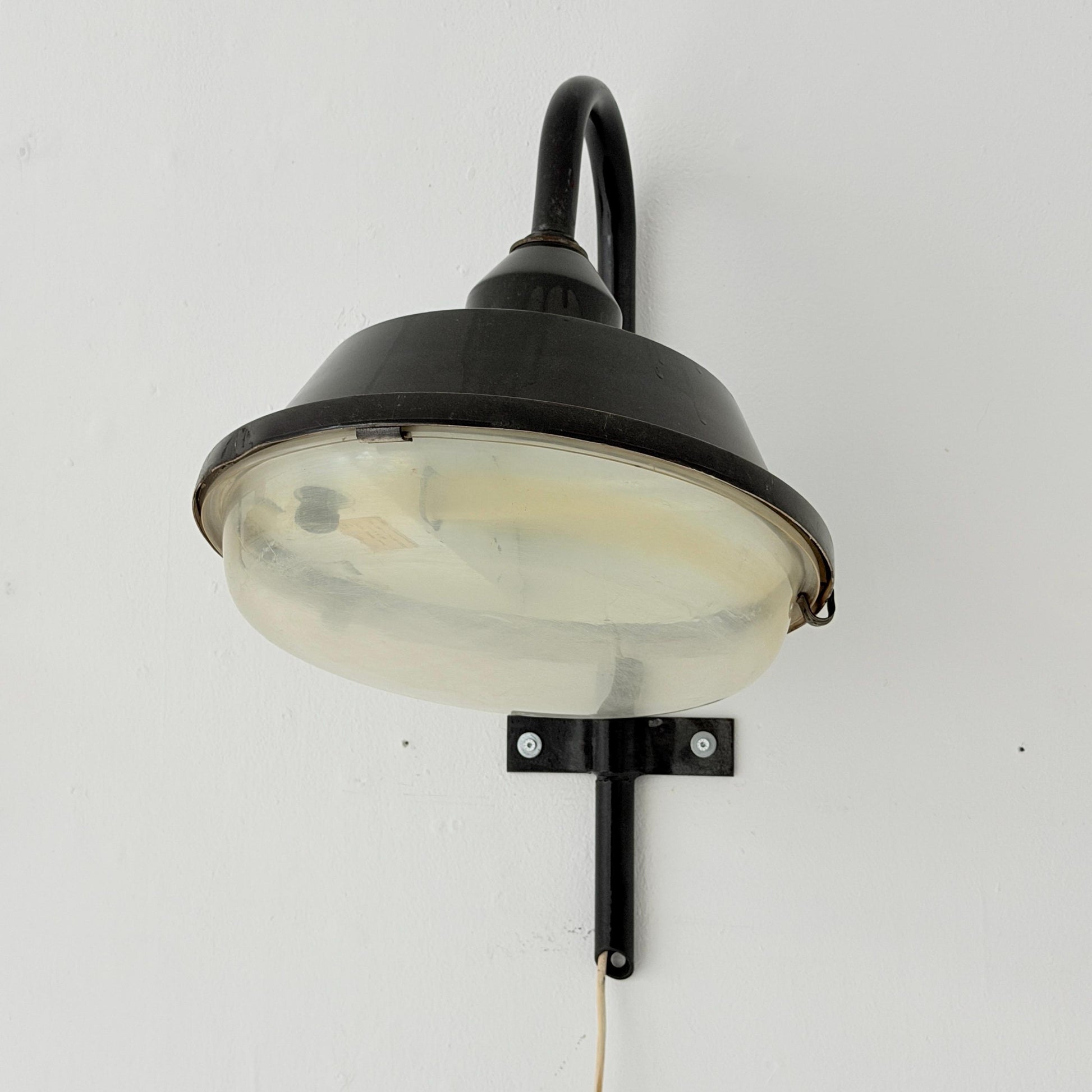 Mid Century Bauhaus Industrial Wall Lamp Hungary 1970s