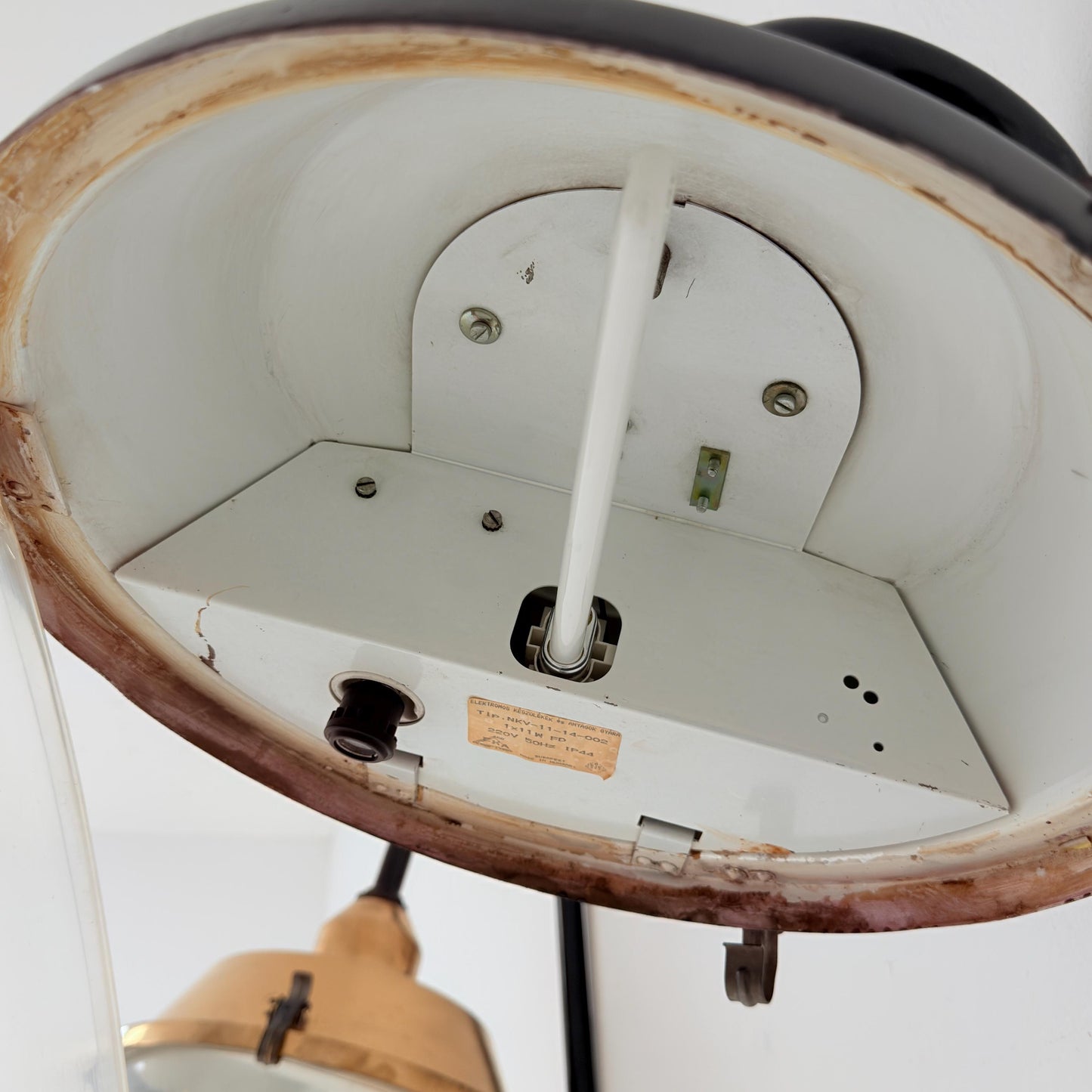 Mid Century Bauhaus Industrial Wall Lamp Hungary 1970s