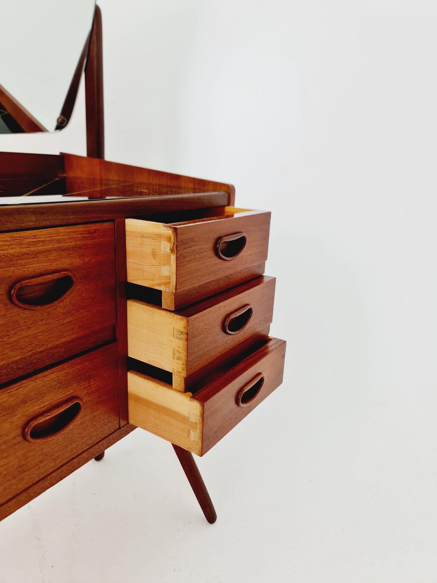 Rare Mid Century Modern Danish Teak vanity table/ make up table by G&T, 1960