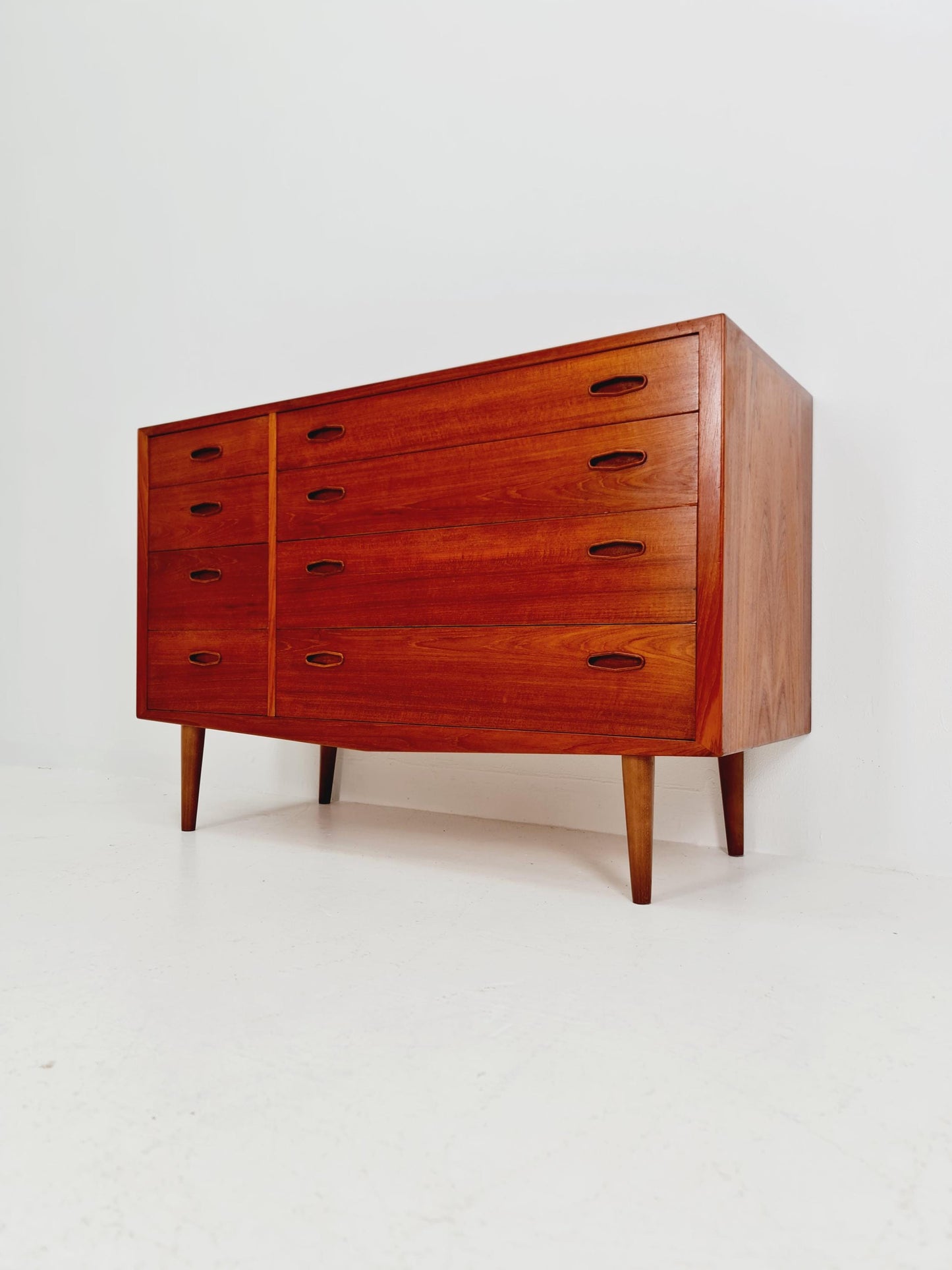 Rare Midcentury danish design chest of drawers By Novarad Jensen odense Denmark 1960s