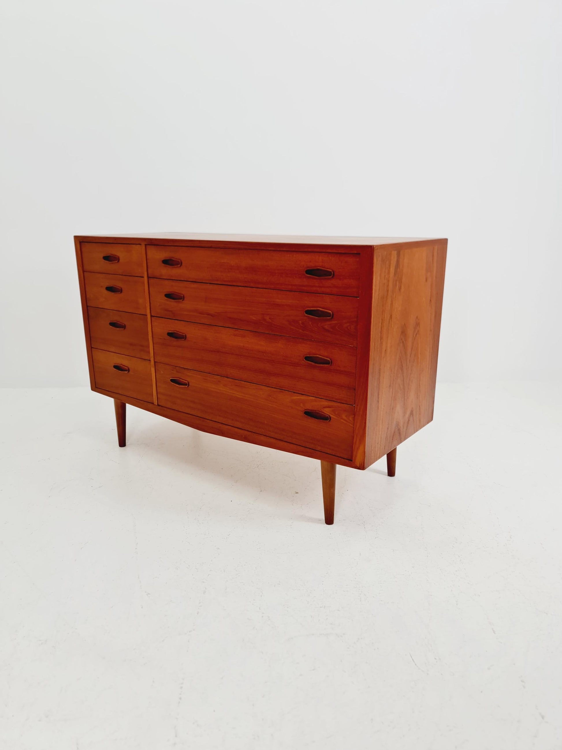 Rare Midcentury danish design chest of drawers By Novarad Jensen odense Denmark 1960s