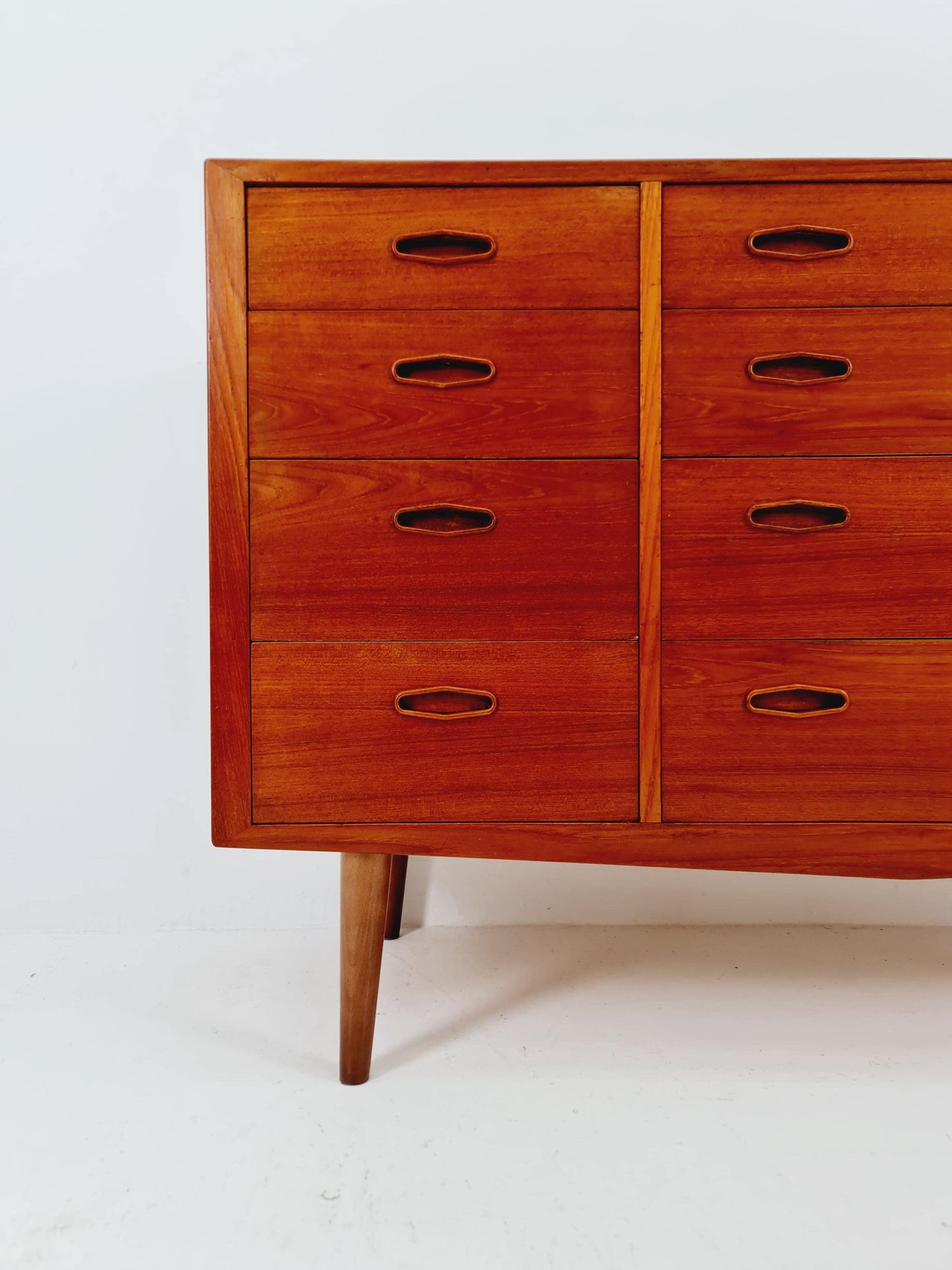 Rare Midcentury danish design chest of drawers By Novarad Jensen odense Denmark 1960s
