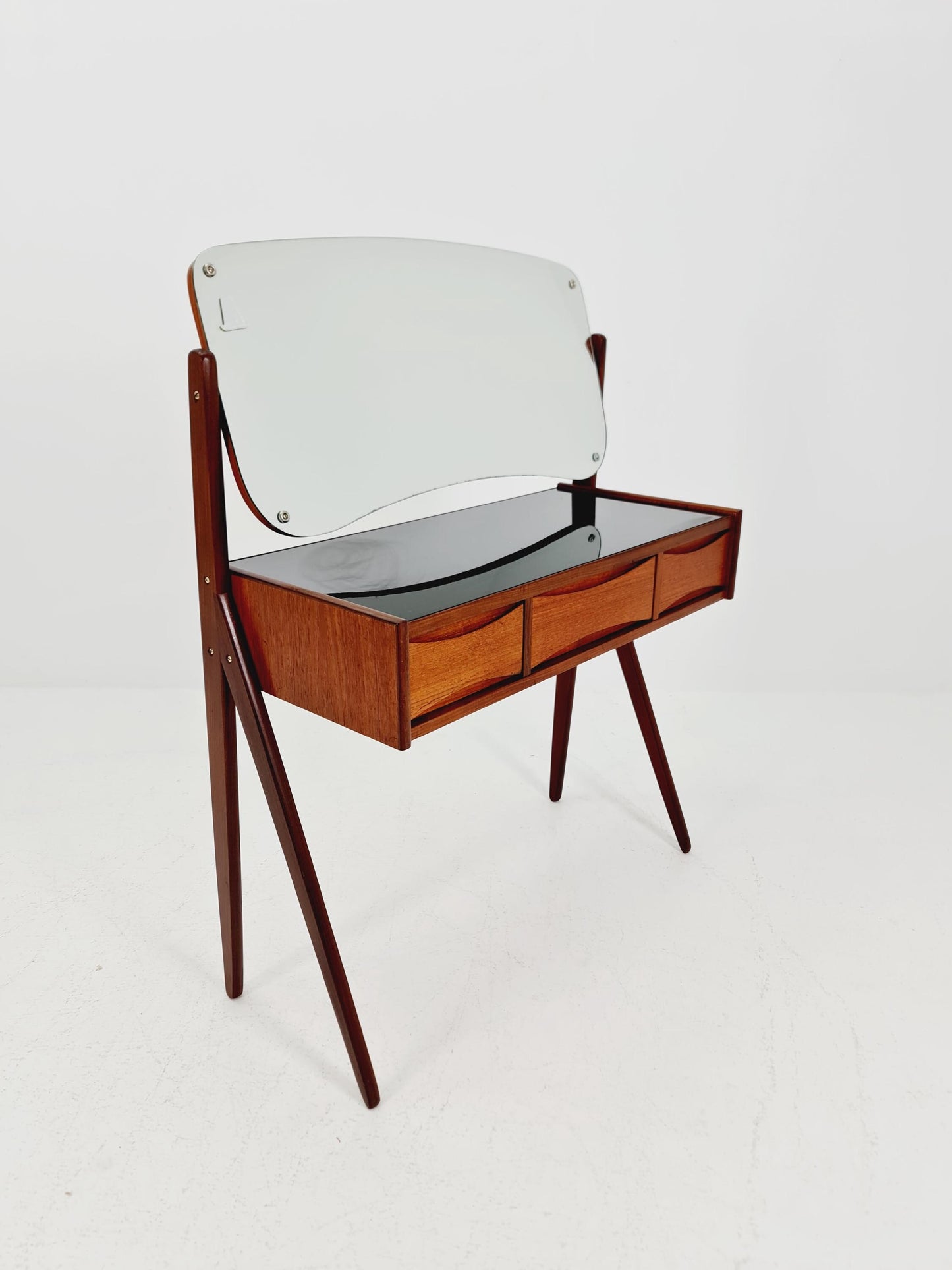 Rare Mid Century Modern Danish Teak vanity table/ make up table by Arne Vodder for Olholm , 1960