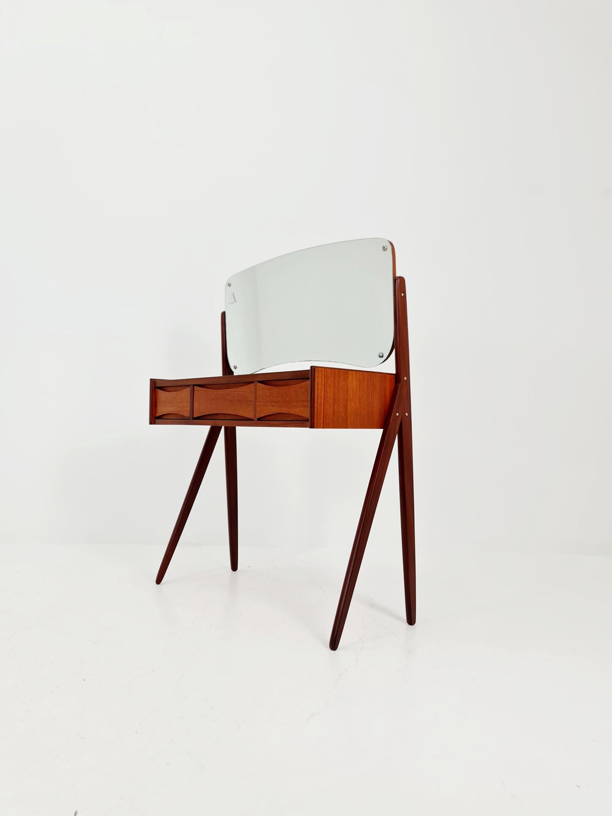 Rare Mid Century Modern Danish Teak vanity table/ make up table by Arne Vodder for Olholm , 1960