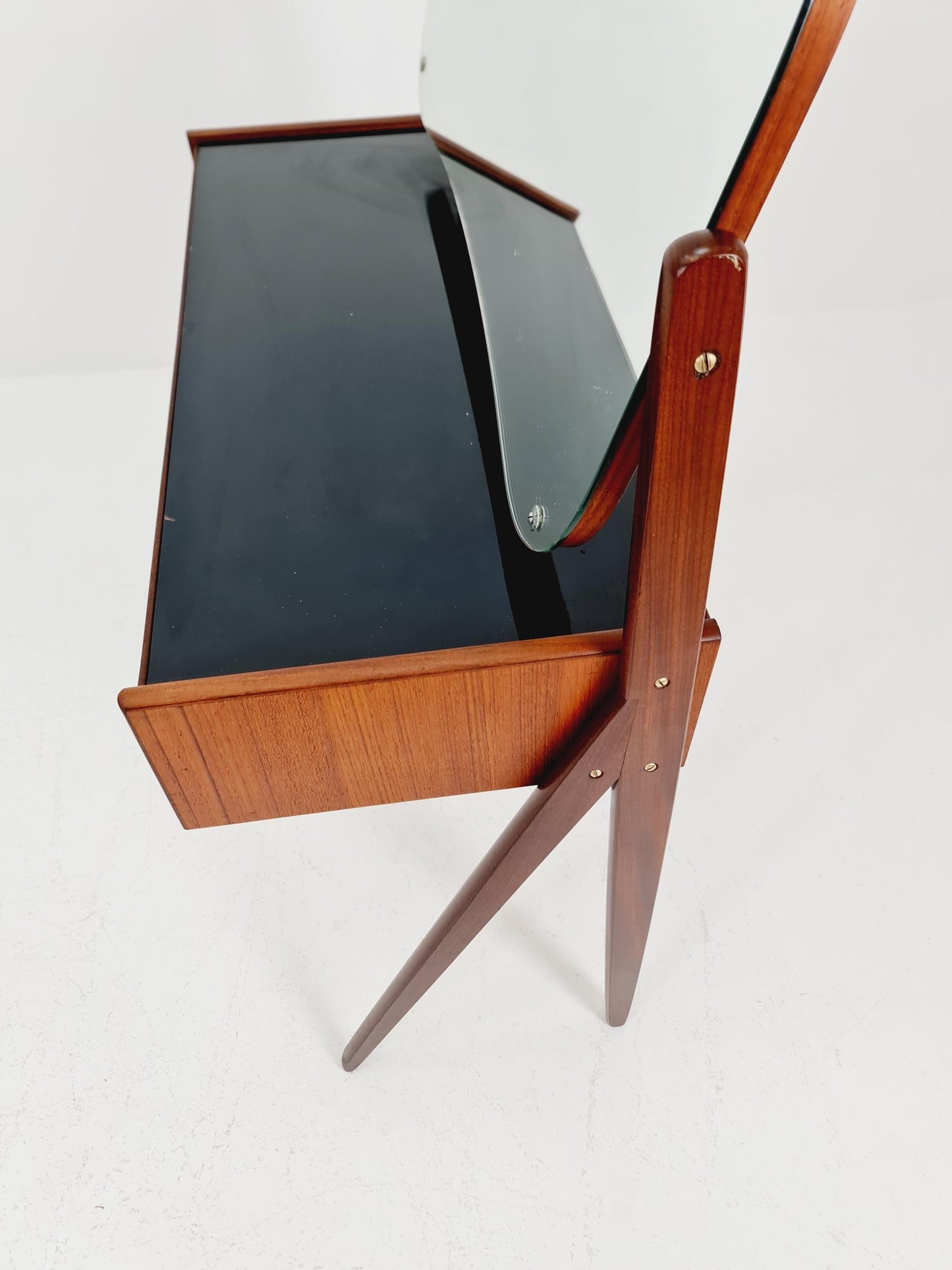 Rare Mid Century Modern Danish Teak vanity table/ make up table by Arne Vodder for Olholm , 1960