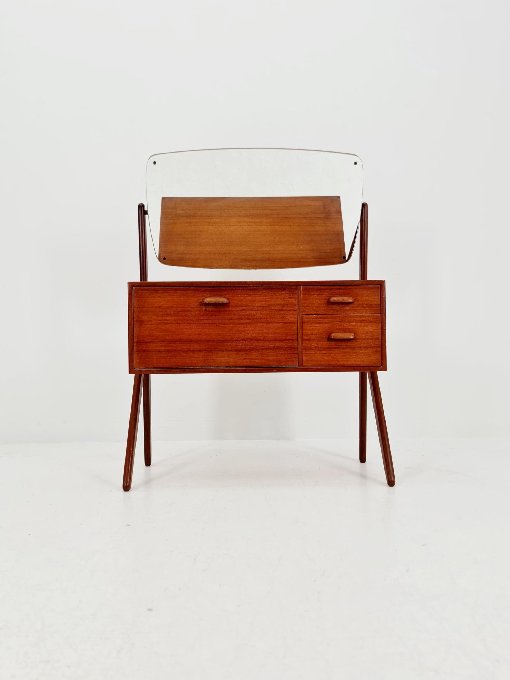 Rare Mid Century Modern Danish Teak vanity table/ make up table by Olhom Möbelfabrik , 1960