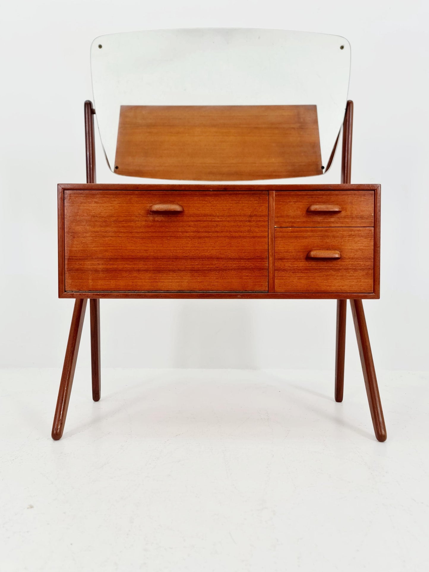 Rare Mid Century Modern Danish Teak vanity table/ make up table by Olhom Möbelfabrik , 1960