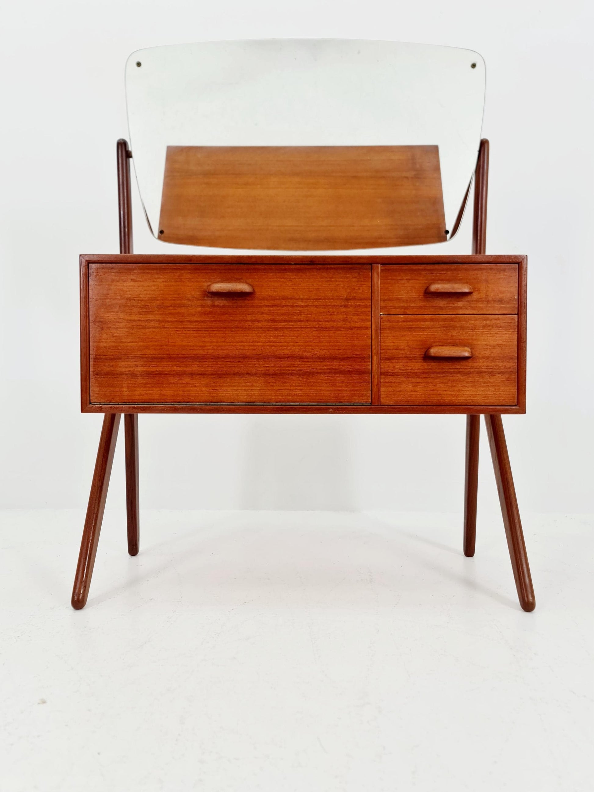 Rare Mid Century Modern Danish Teak vanity table/ make up table by Olhom Möbelfabrik , 1960