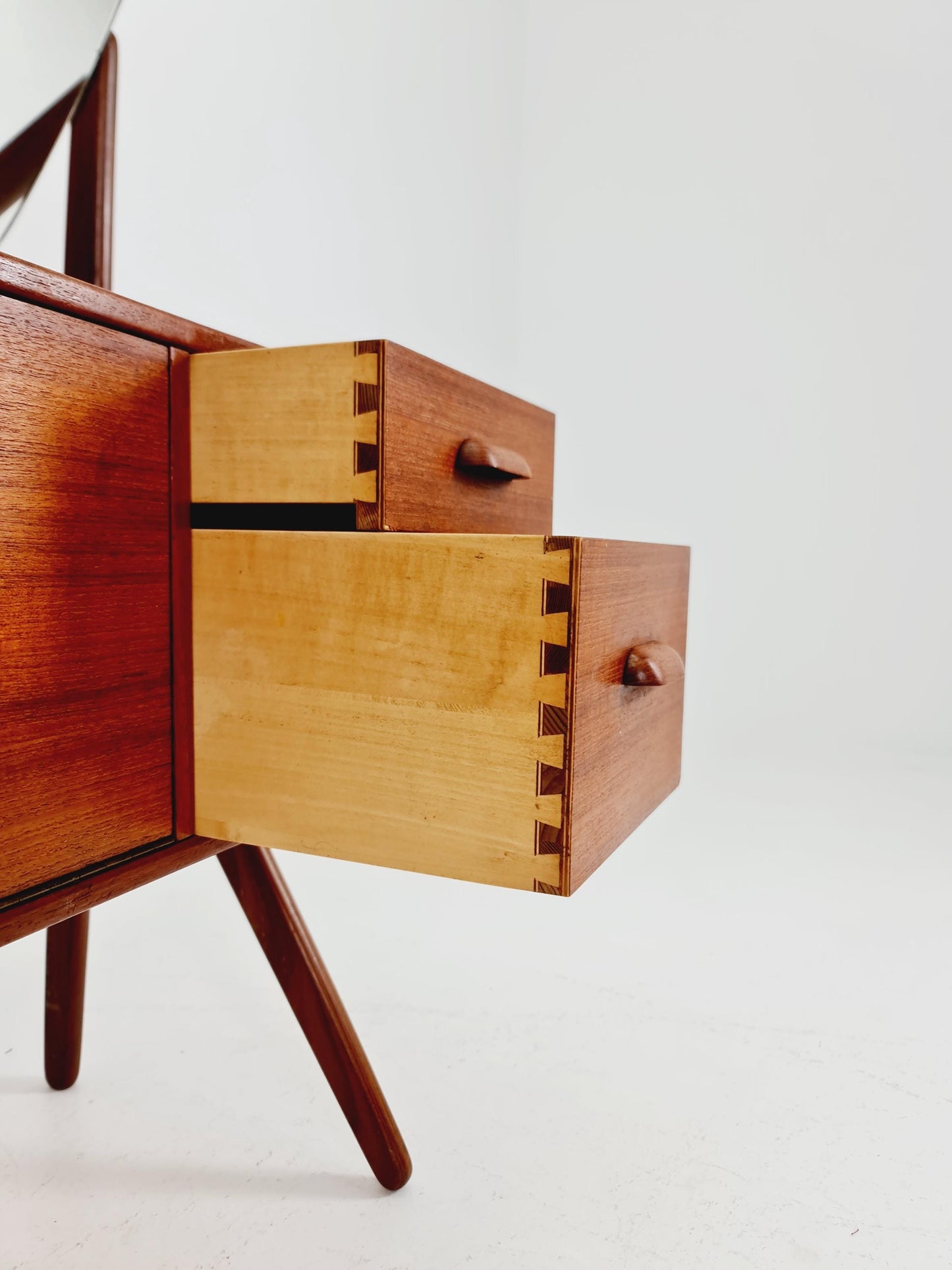 Rare Mid Century Modern Danish Teak vanity table/ make up table by Olhom Möbelfabrik , 1960