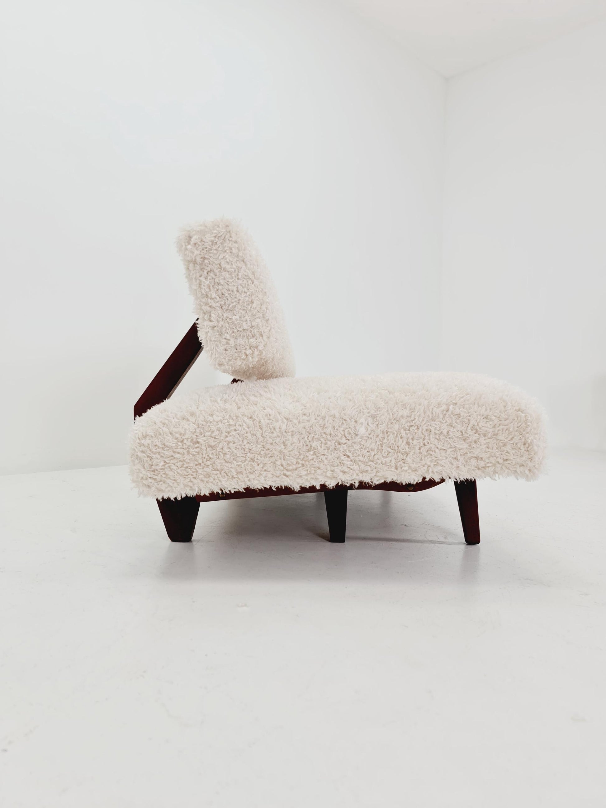 super Rare Midcentury Germen Daybed Teak wood by Franz Hohn for Honeta FH10 1950s