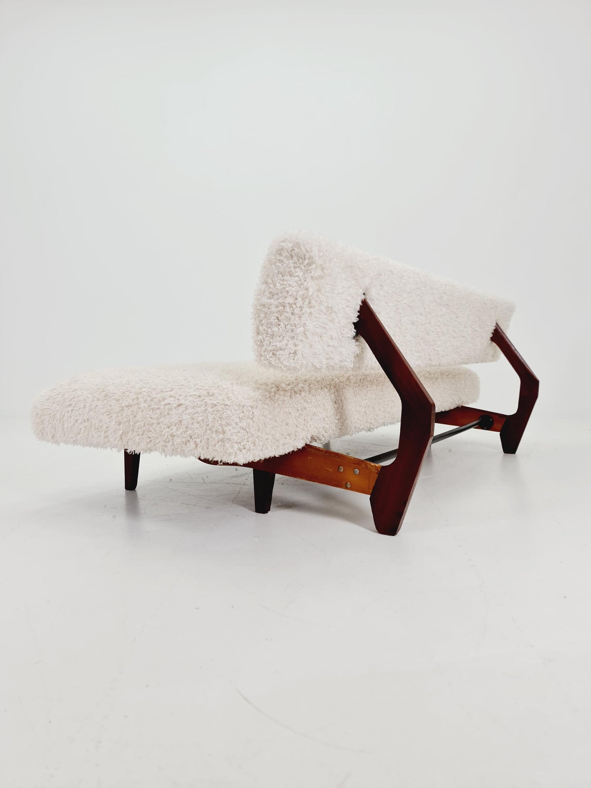 super Rare Midcentury Germen Daybed Teak wood by Franz Hohn for Honeta FH10 1950s