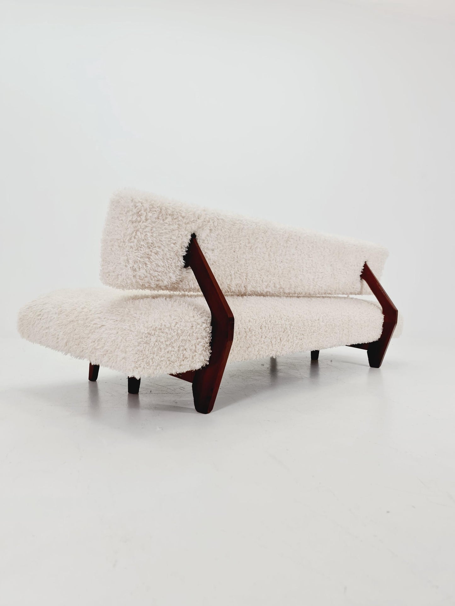 super Rare Midcentury Germen Daybed Teak wood by Franz Hohn for Honeta FH10 1950s