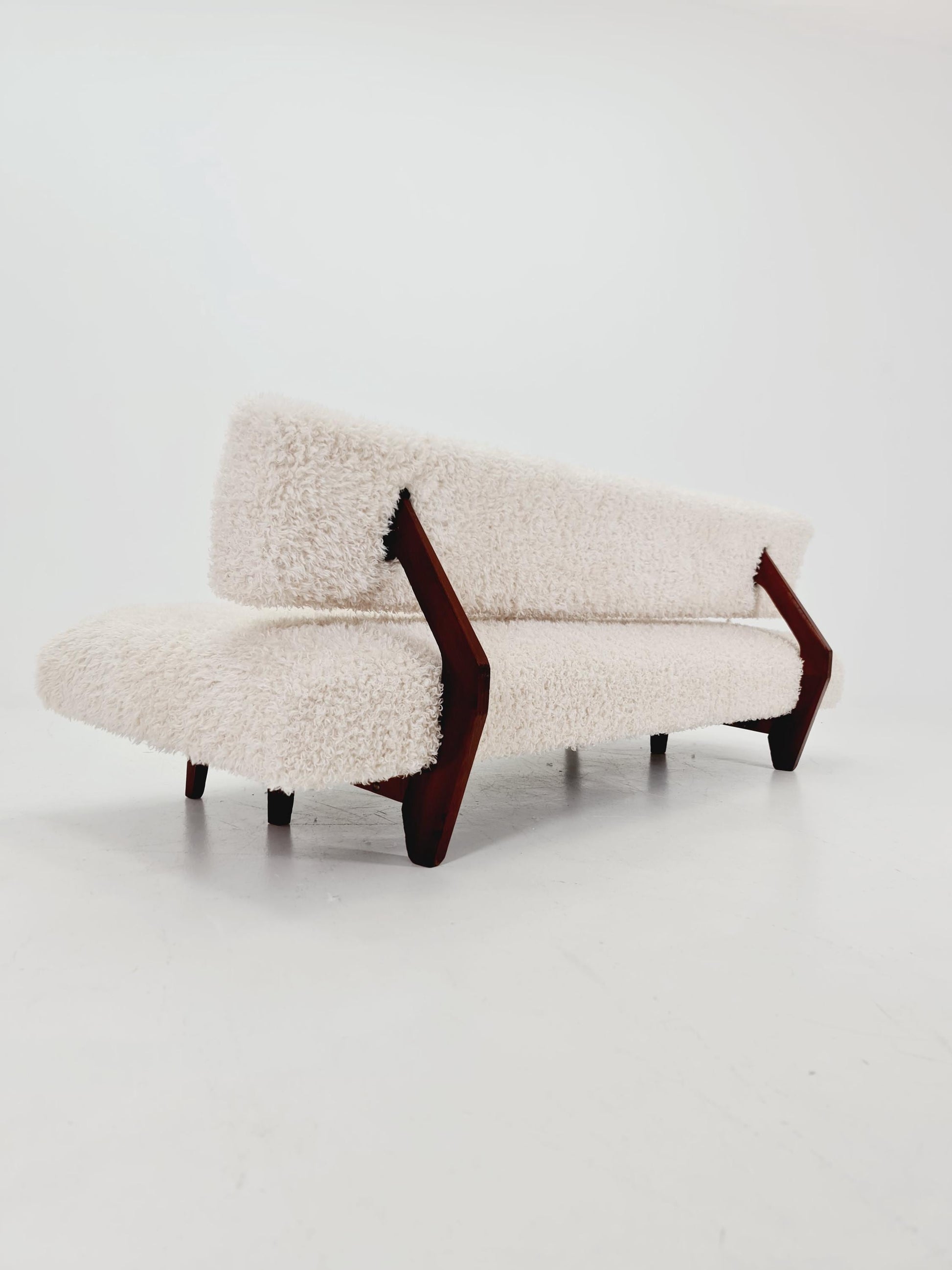 super Rare Midcentury Germen Daybed Teak wood by Franz Hohn for Honeta FH10 1950s