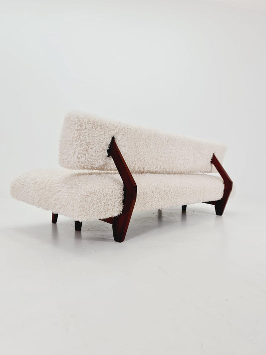 super Rare Midcentury Germen Daybed Teak wood by Franz Hohn for Honeta FH10 1950s