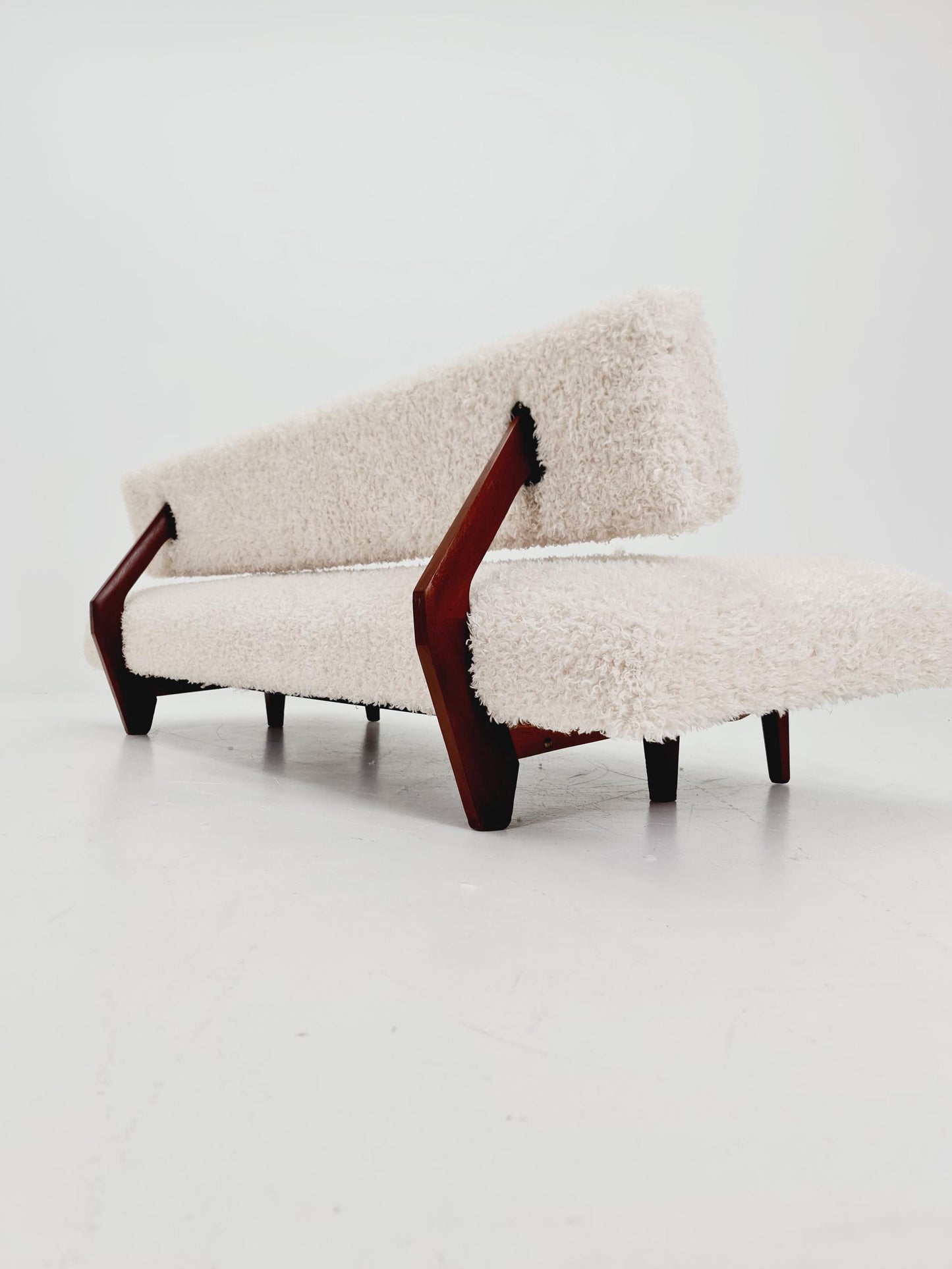 super Rare Midcentury Germen Daybed Teak wood by Franz Hohn for Honeta FH10 1950s