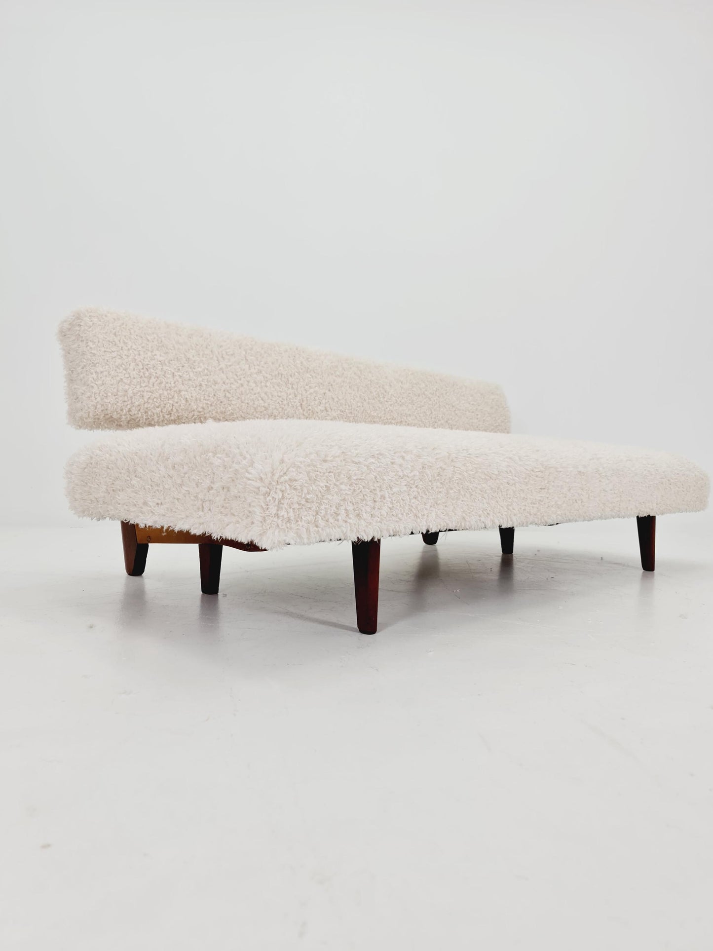 super Rare Midcentury Germen Daybed Teak wood by Franz Hohn for Honeta FH10 1950s