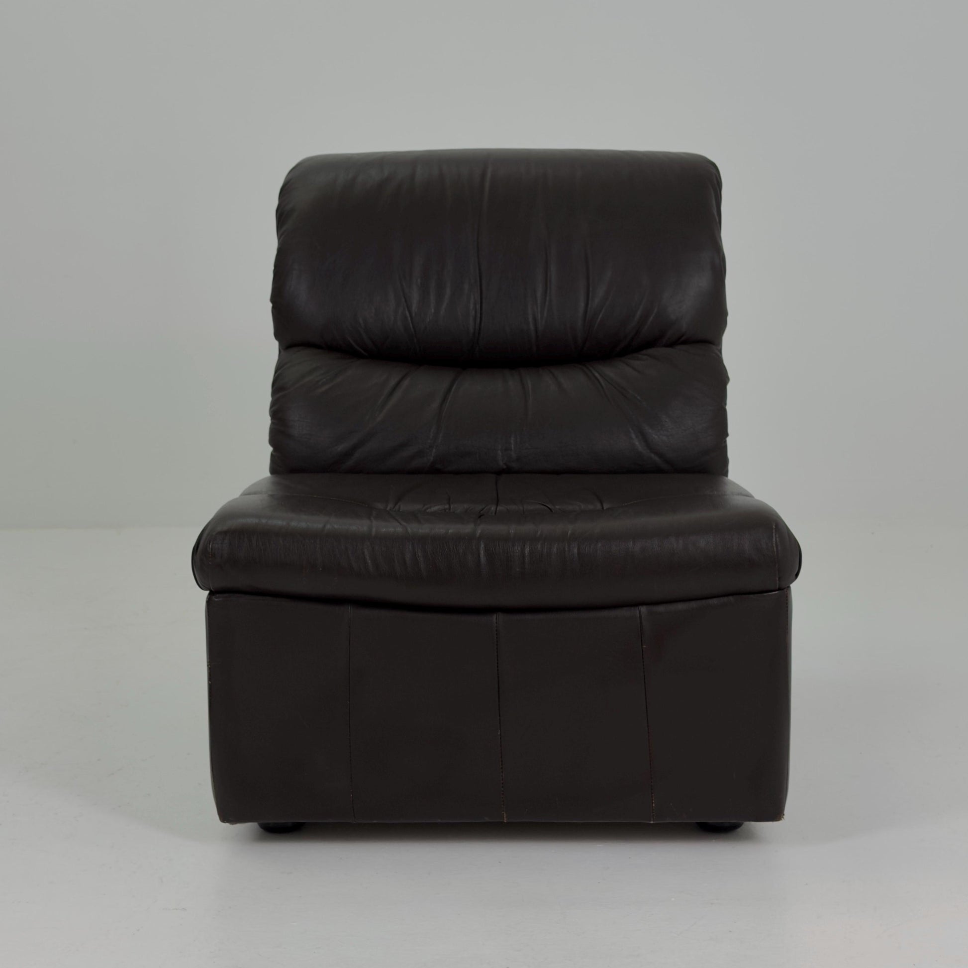 Mid-Century Chocolate Brown Leather Lounge Chair by Dreipunkt International, Germany, 1970s
