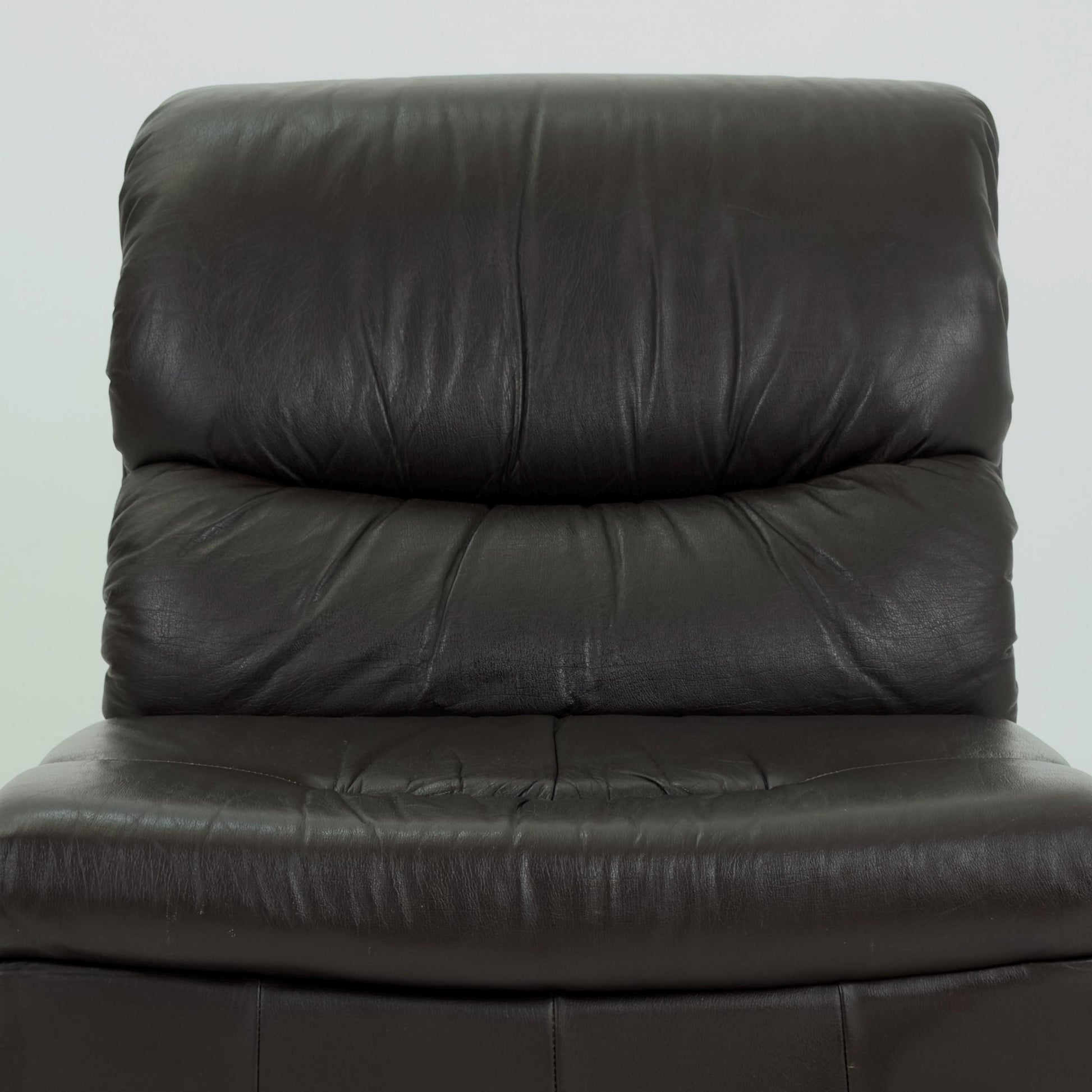 Mid-Century Chocolate Brown Leather Lounge Chair by Dreipunkt International, Germany, 1970s